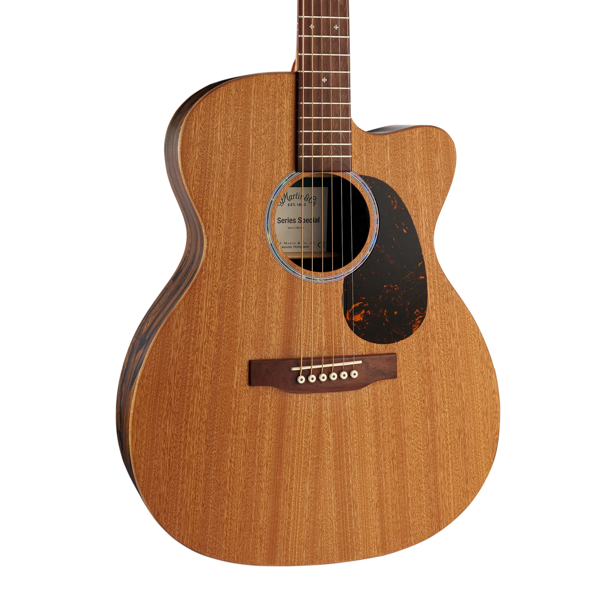 Martin OMC-X2E Sapele/Ziricote Acoustic-Electric Guitar w/Bag - Image 3