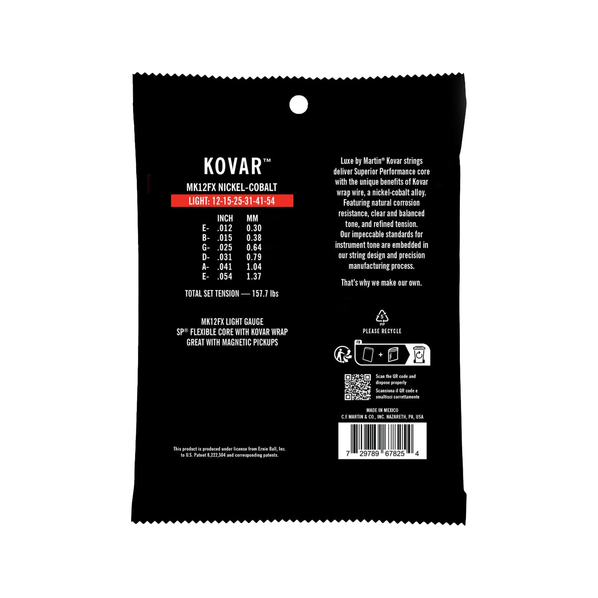 Martin Strings - Luxe by Martin Kovar Acoustic Guitar FX Light Strings - Image 2