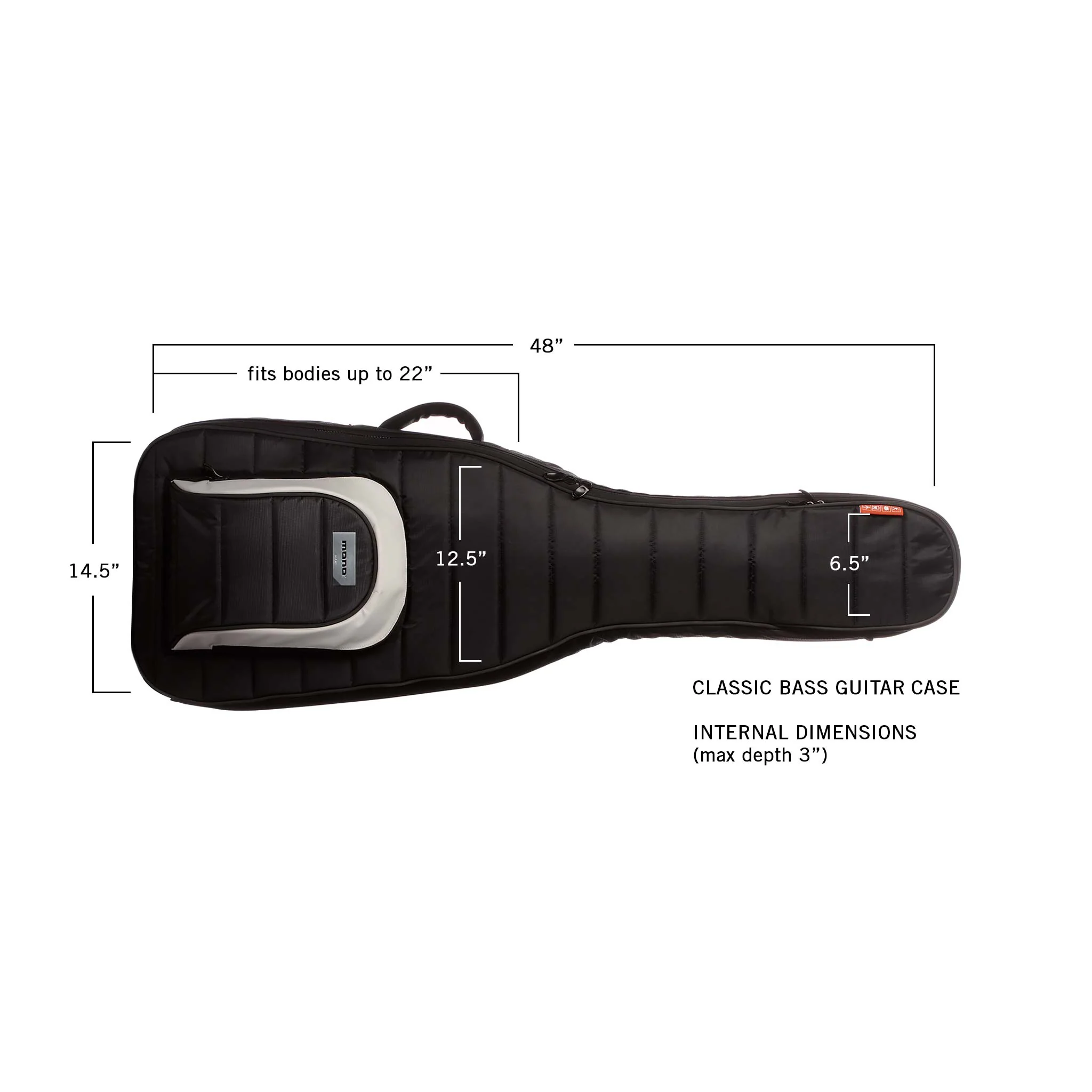 MONO Classic Bass Guitar Case, Black - Image 7