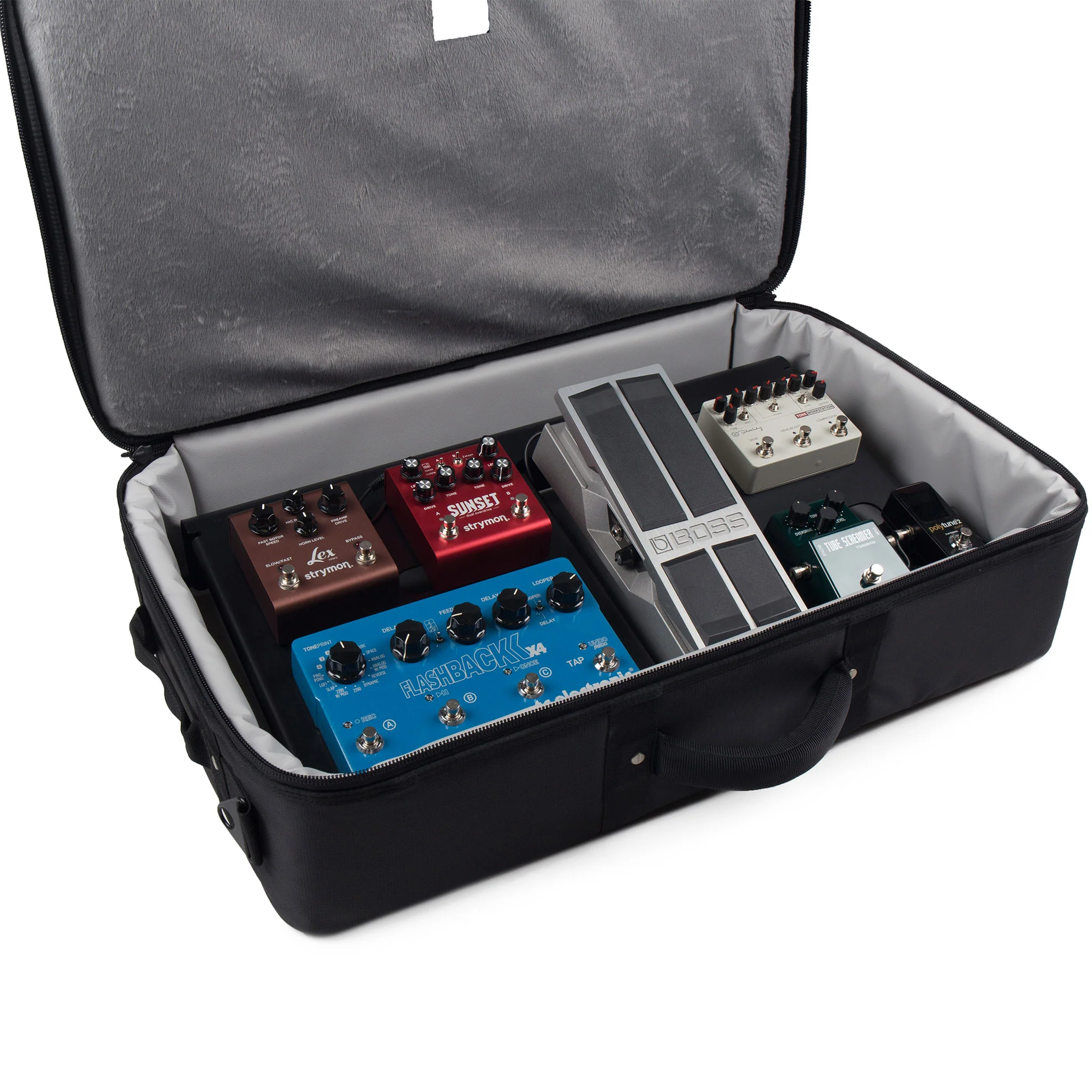 MONO Pedalboard Medium, Silver and Tour Accessory Case 2.0, Black - Image 12