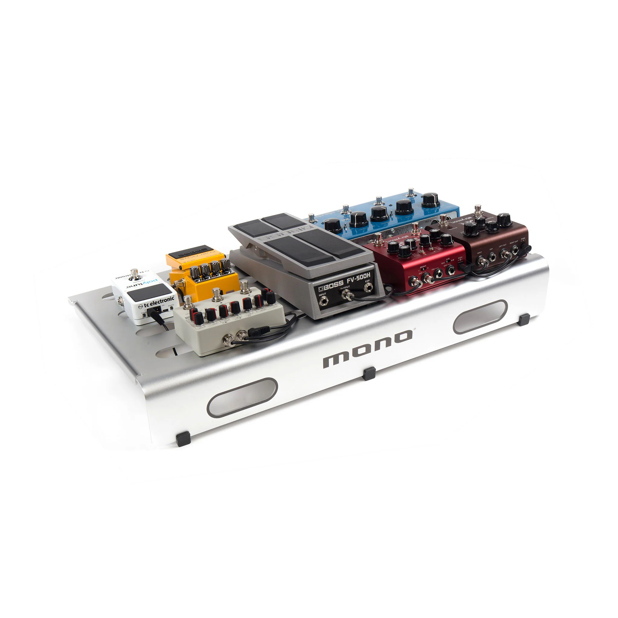 MONO Pedalboard Medium, Silver and Tour Accessory Case 2.0, Black - Image 7