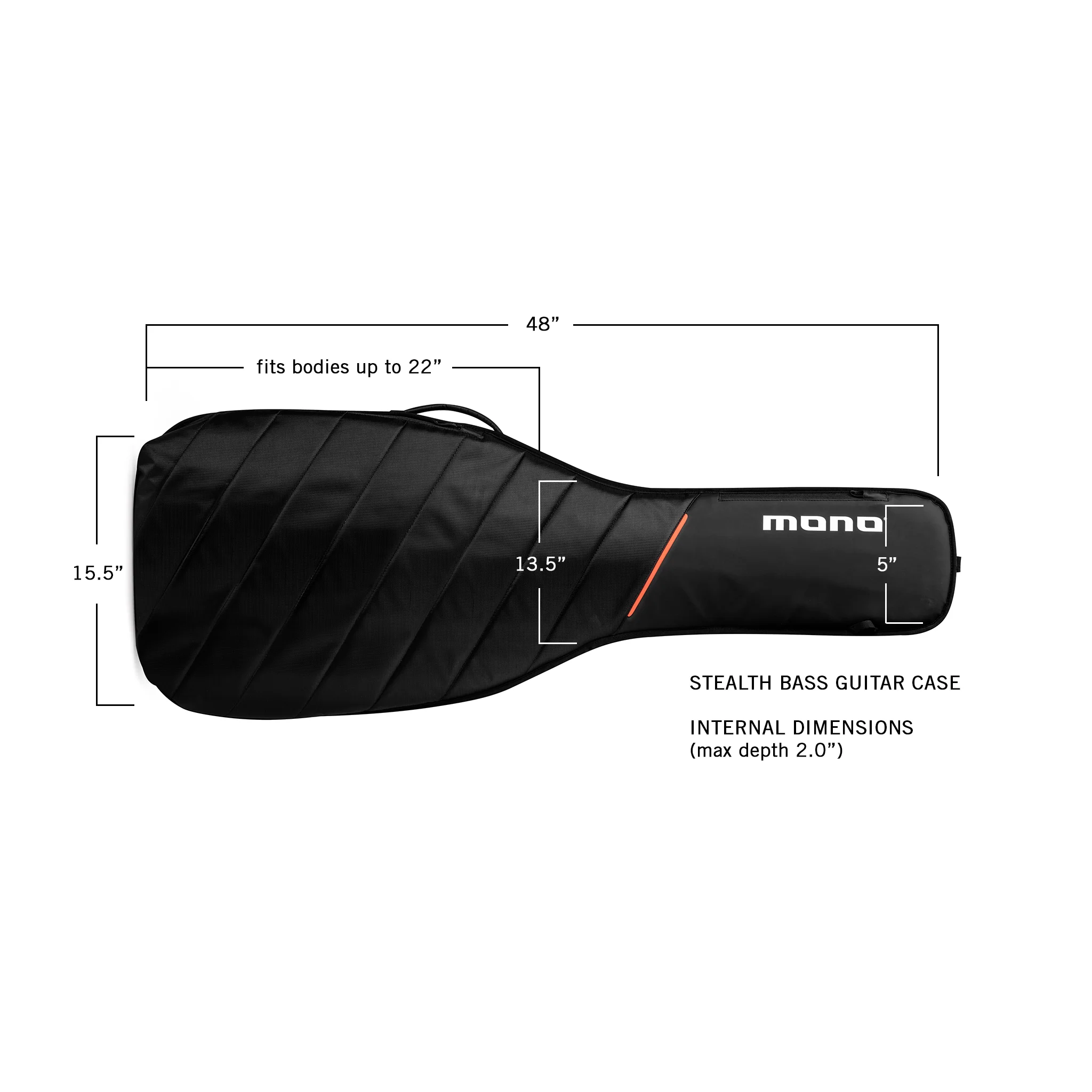 MONO Stealth Bass Guitar Case, Black - Image 6