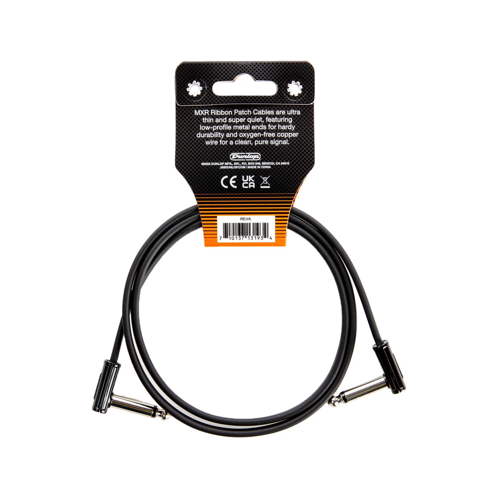 MXR DCPR3 3-foot Right Angle to Right Angle Ribbon Pedalboard Patch Cable - Image 2