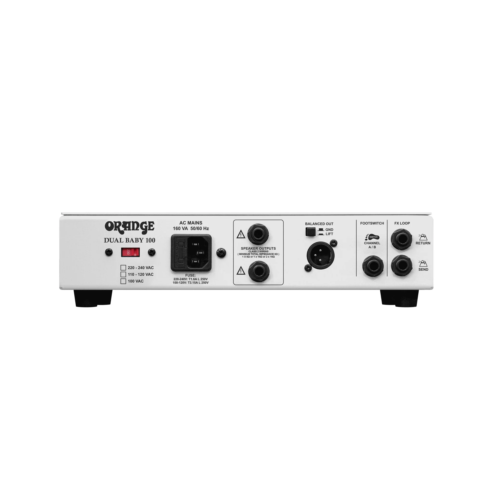 Orange Dual Baby 100 100W Twin Channel Guitar Amp Head w/FX loop - Image 4