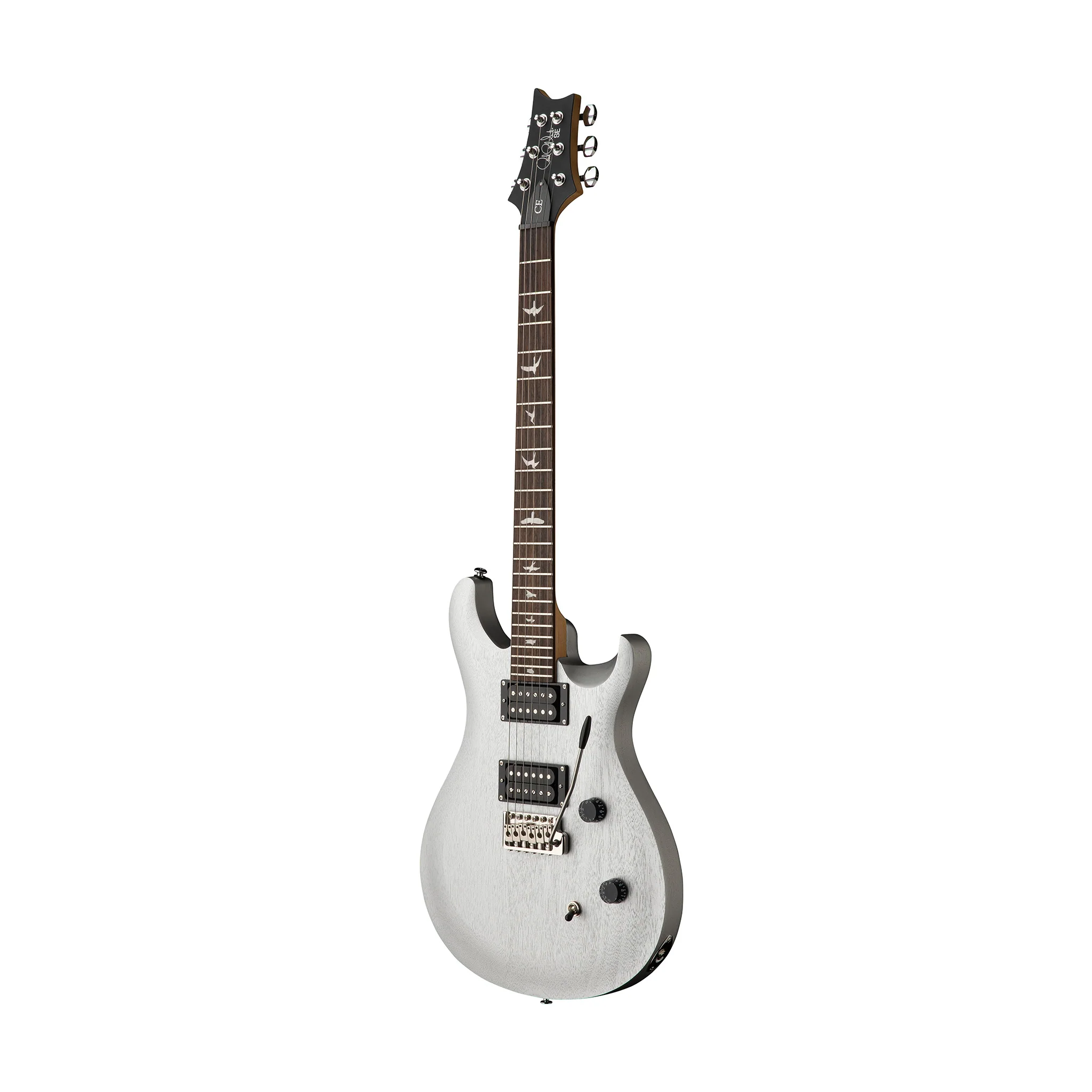 PRS SE CE24 Standard Satin Electric Guitar w/Bag, Metallic Silver - Image 3