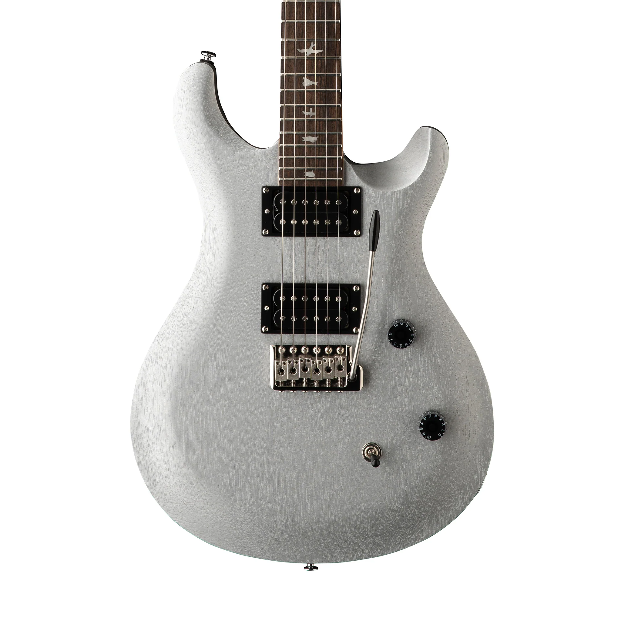 PRS SE CE24 Standard Satin Electric Guitar w/Bag, Metallic Silver - Image 4