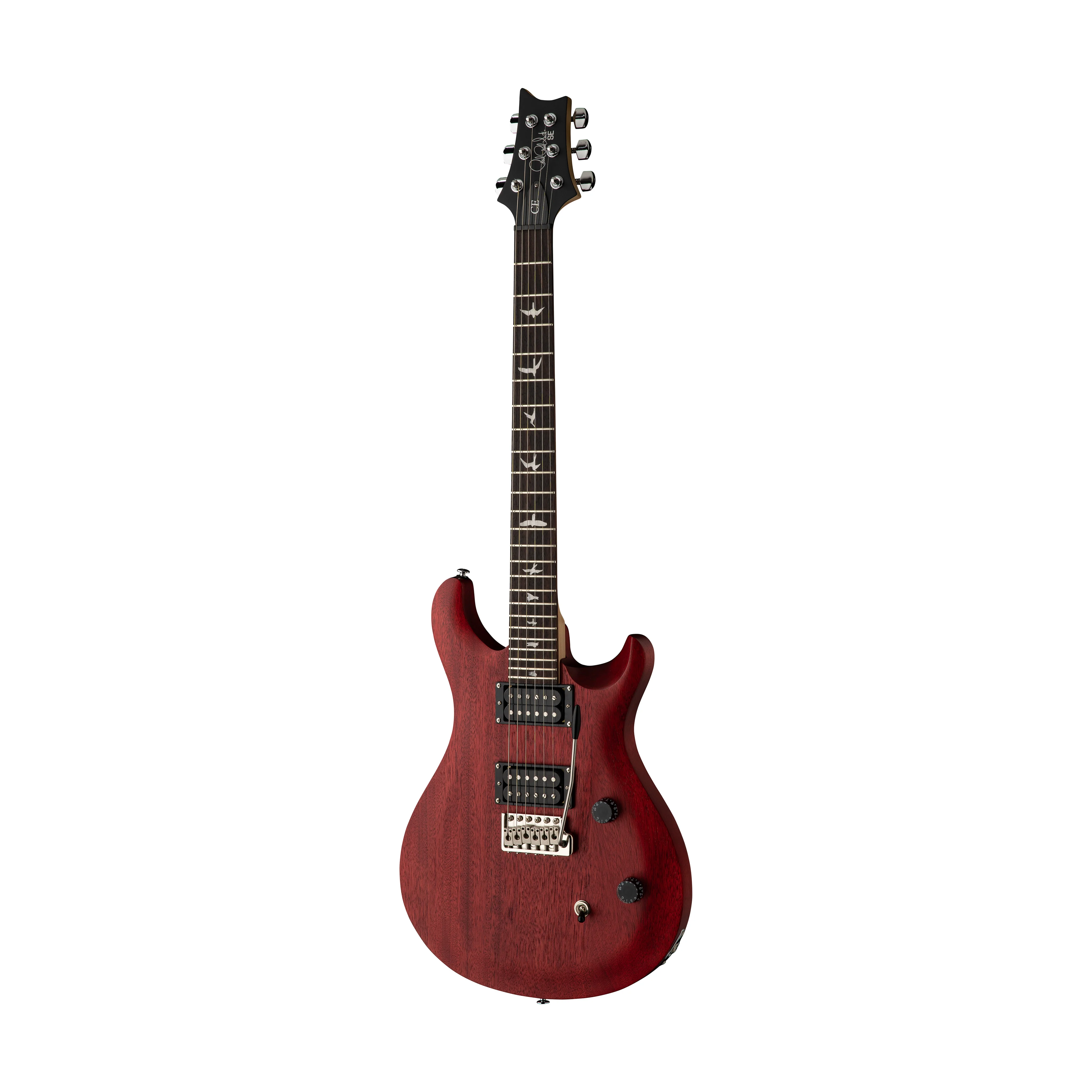 PRS SE CE24 Standard Satin Electric Guitar w/Bag, Vintage Cherry - Image 3