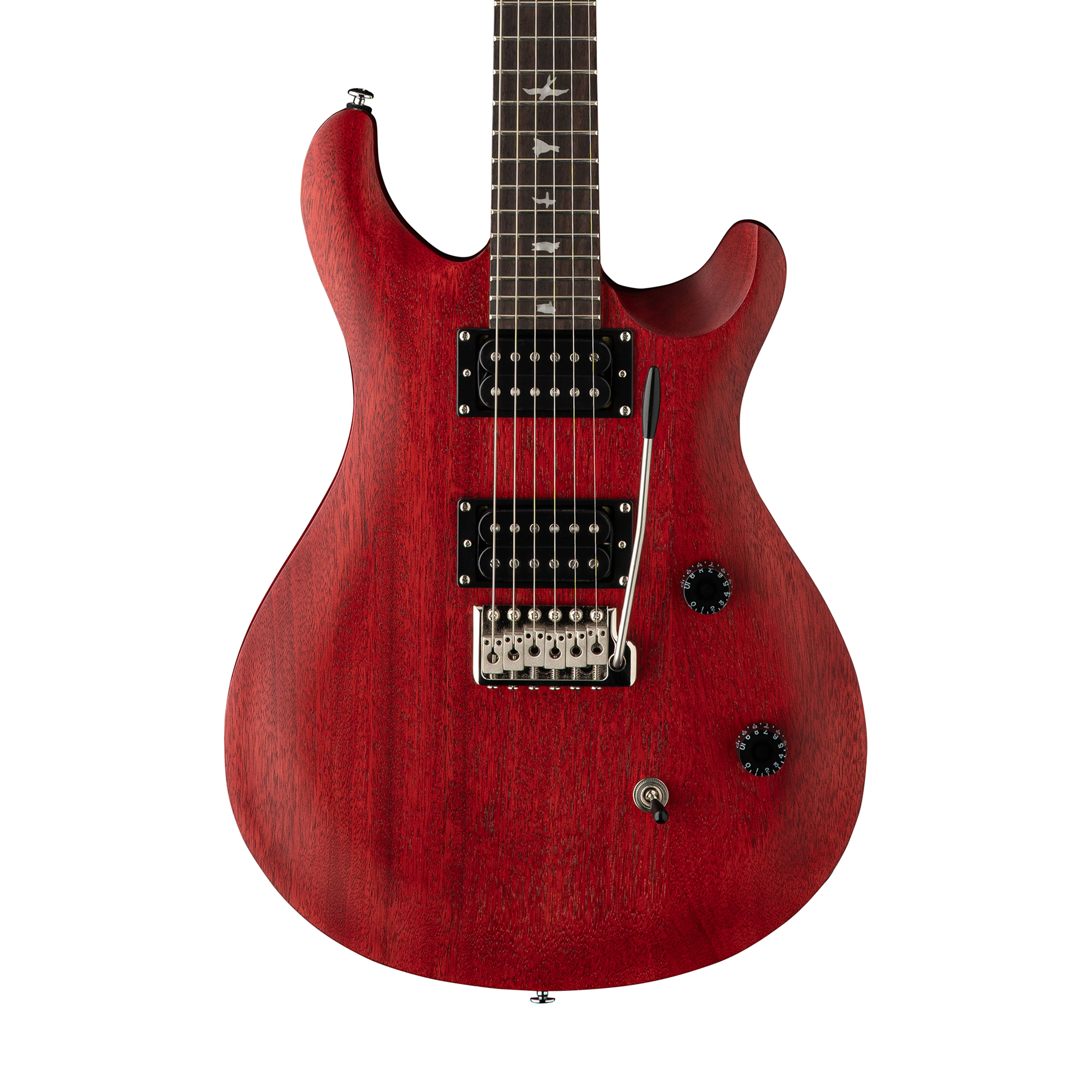 PRS SE CE24 Standard Satin Electric Guitar w/Bag, Vintage Cherry - Image 4