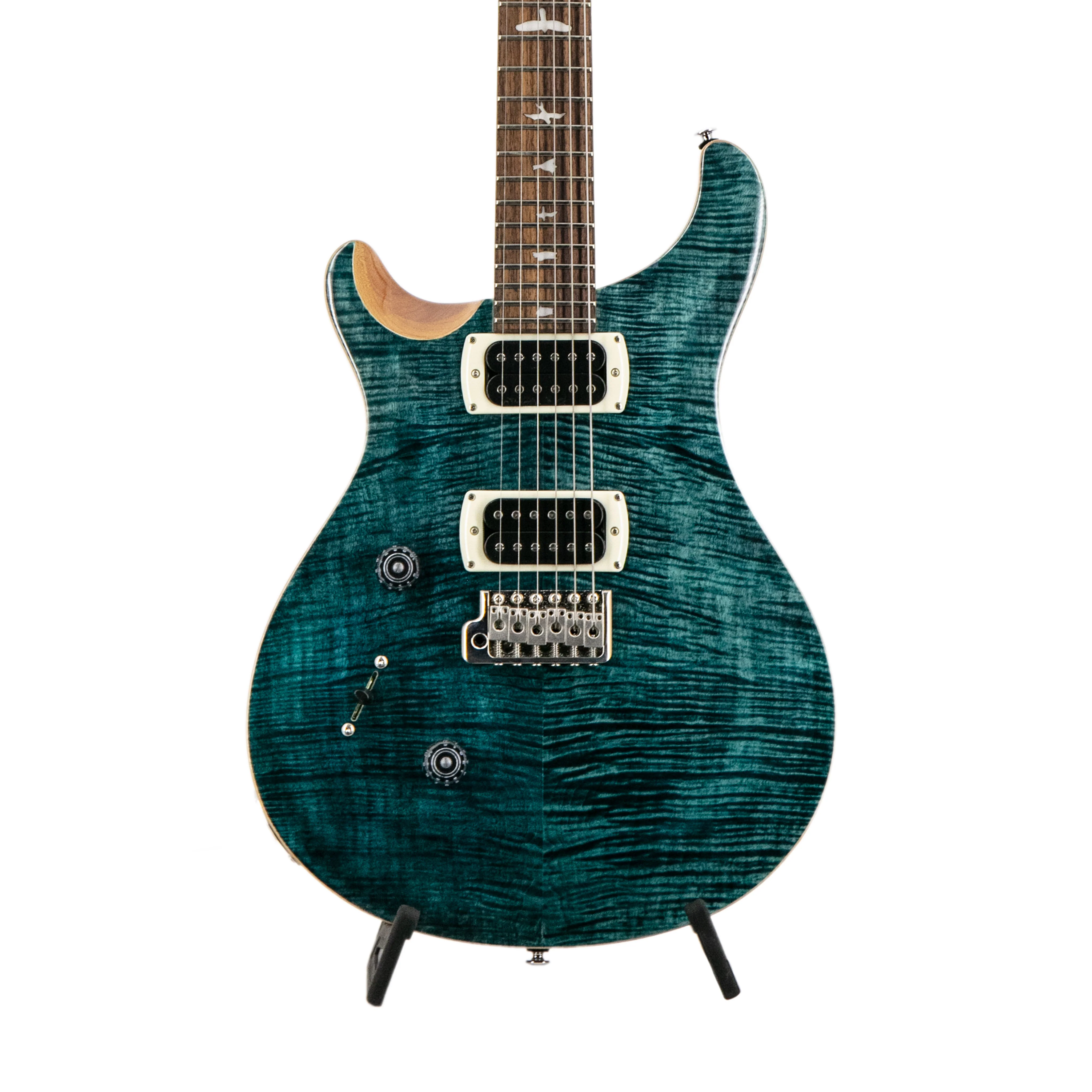 PRS SE Custom 24 Left-handed Electric Guitar, Slate Blue - Image 3
