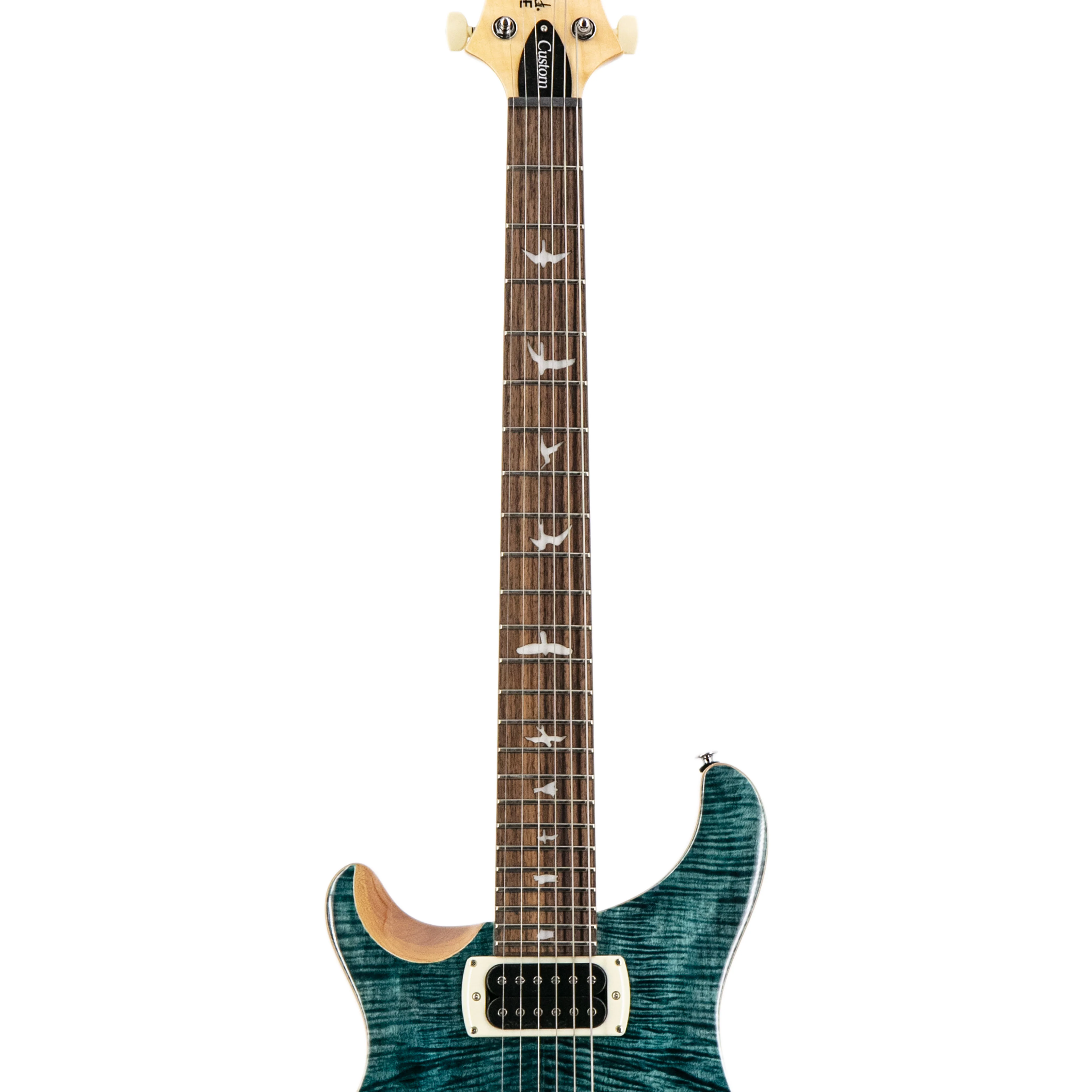PRS SE Custom 24 Left-handed Electric Guitar, Slate Blue - Image 5