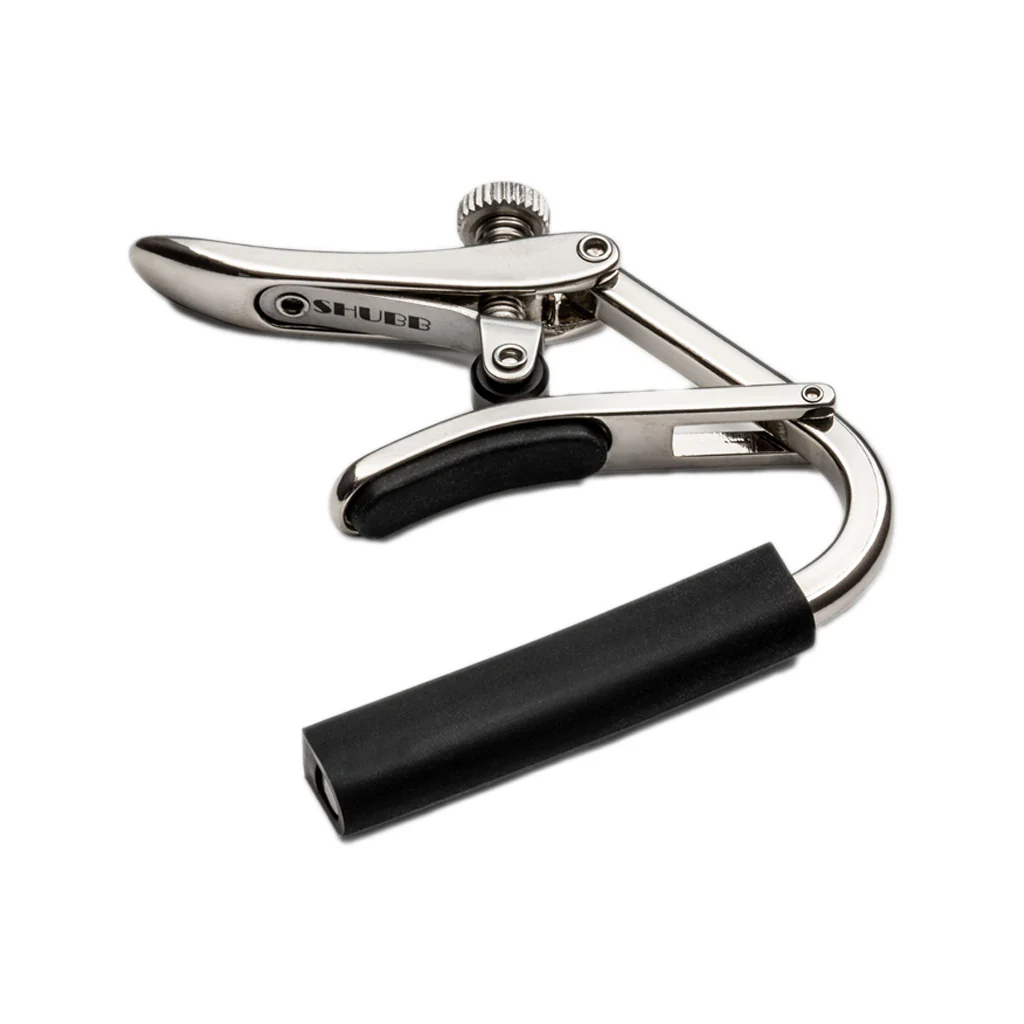 Shubb C1 Standard Acoustic Guitar Capo, Polished Nickel - Image 2