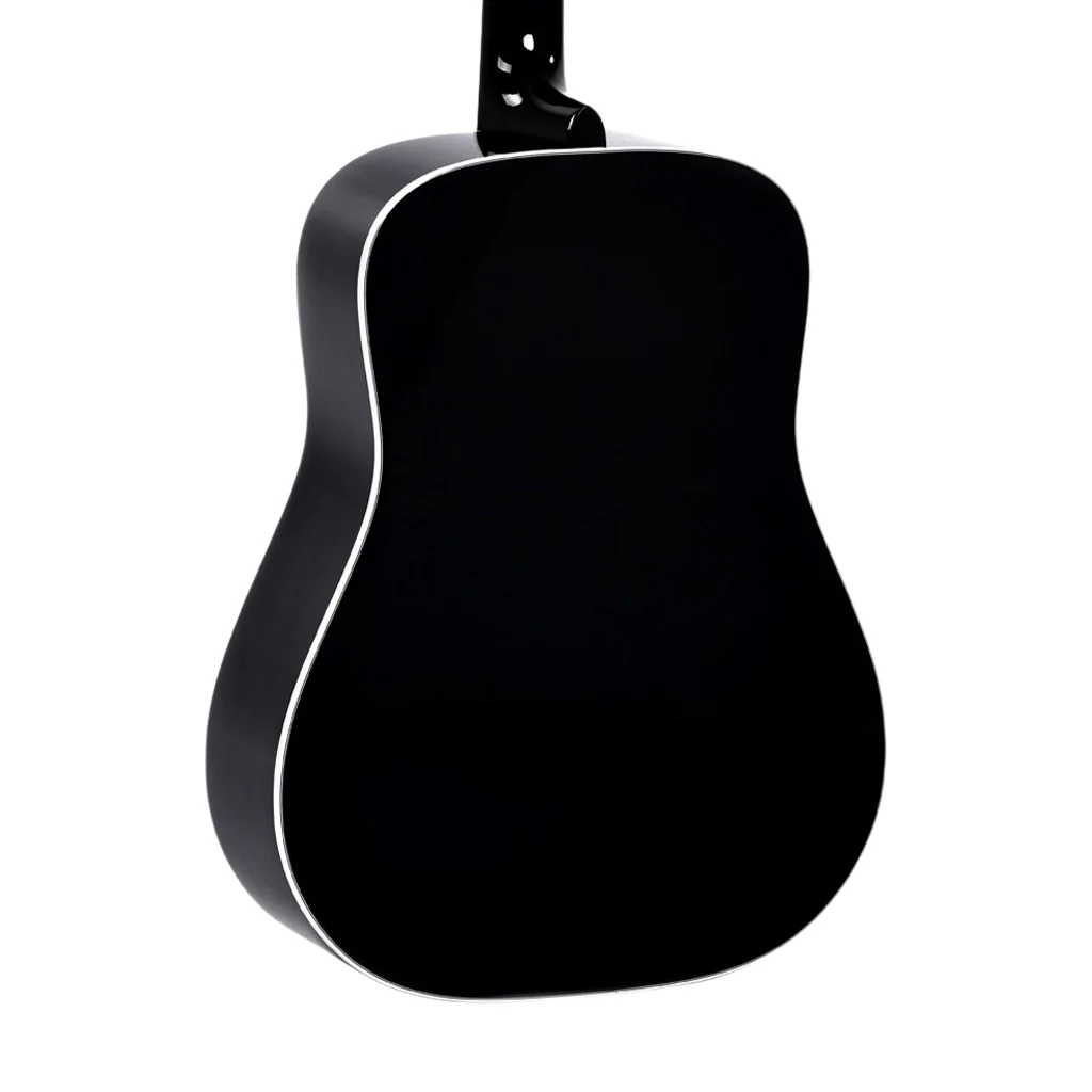 Sigma DM-SG5-BK SG Series Acoustic-Electric Guitar, Black - Image 4