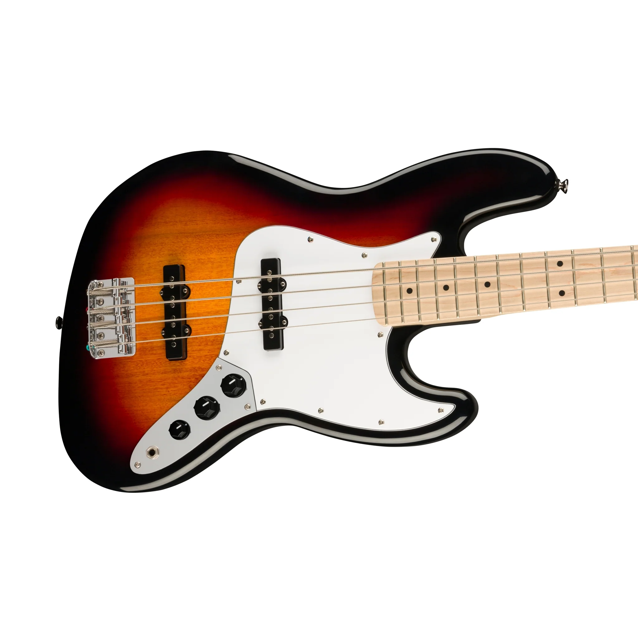 Squier Affinity Series Jazz Bass Guitar, Maple FB, 3-Color Sunburst - Image 5