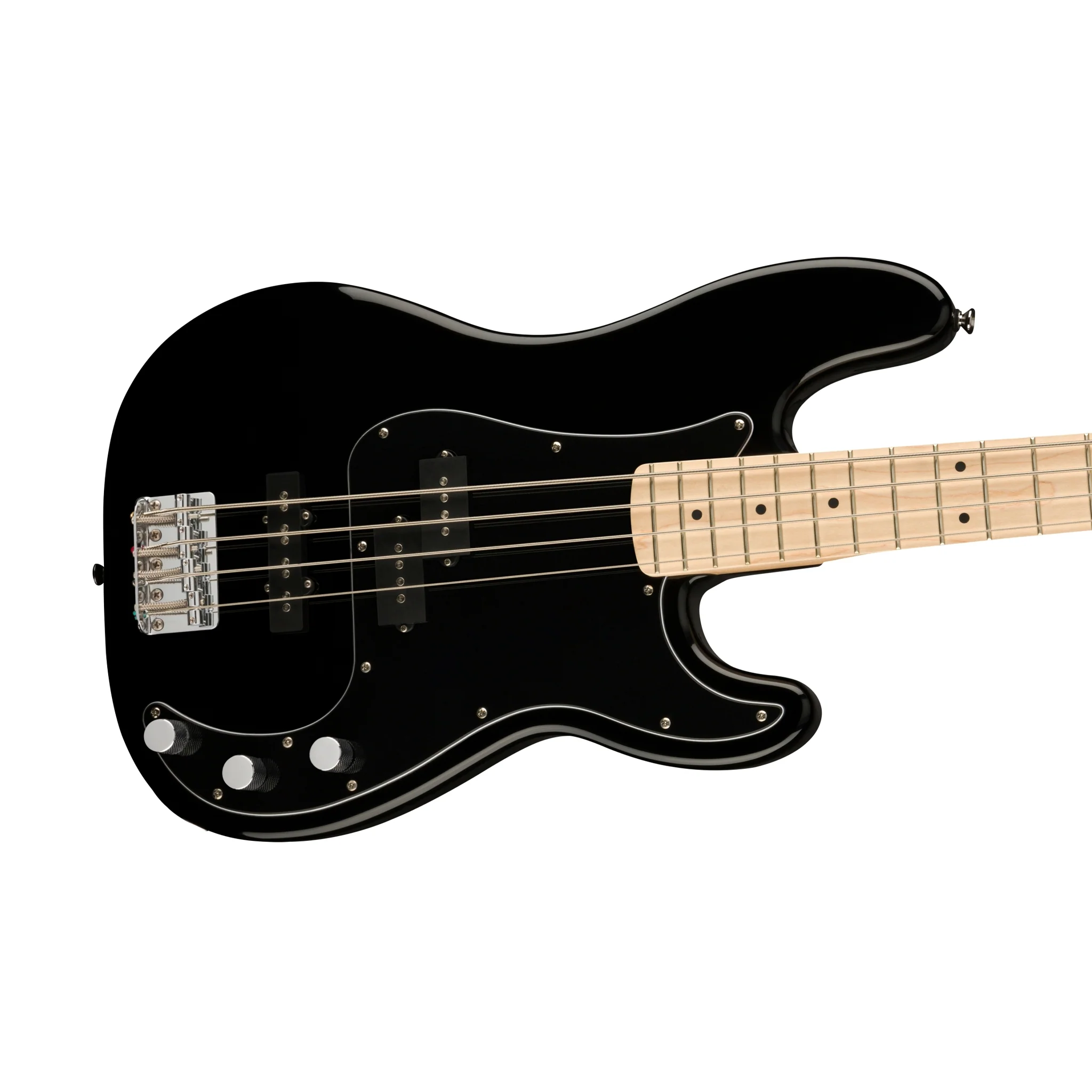 Squier Affinity Series Precision PJ Bass Guitar, Maple FB, Black - Image 5