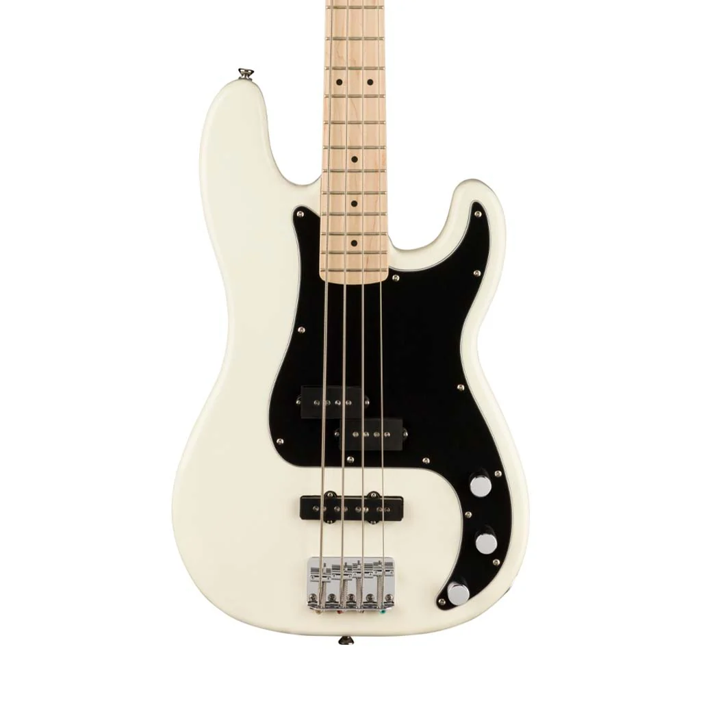 Squier Affinity Series Precision PJ Bass Guitar, Maple FB, Olympic White - Image 3