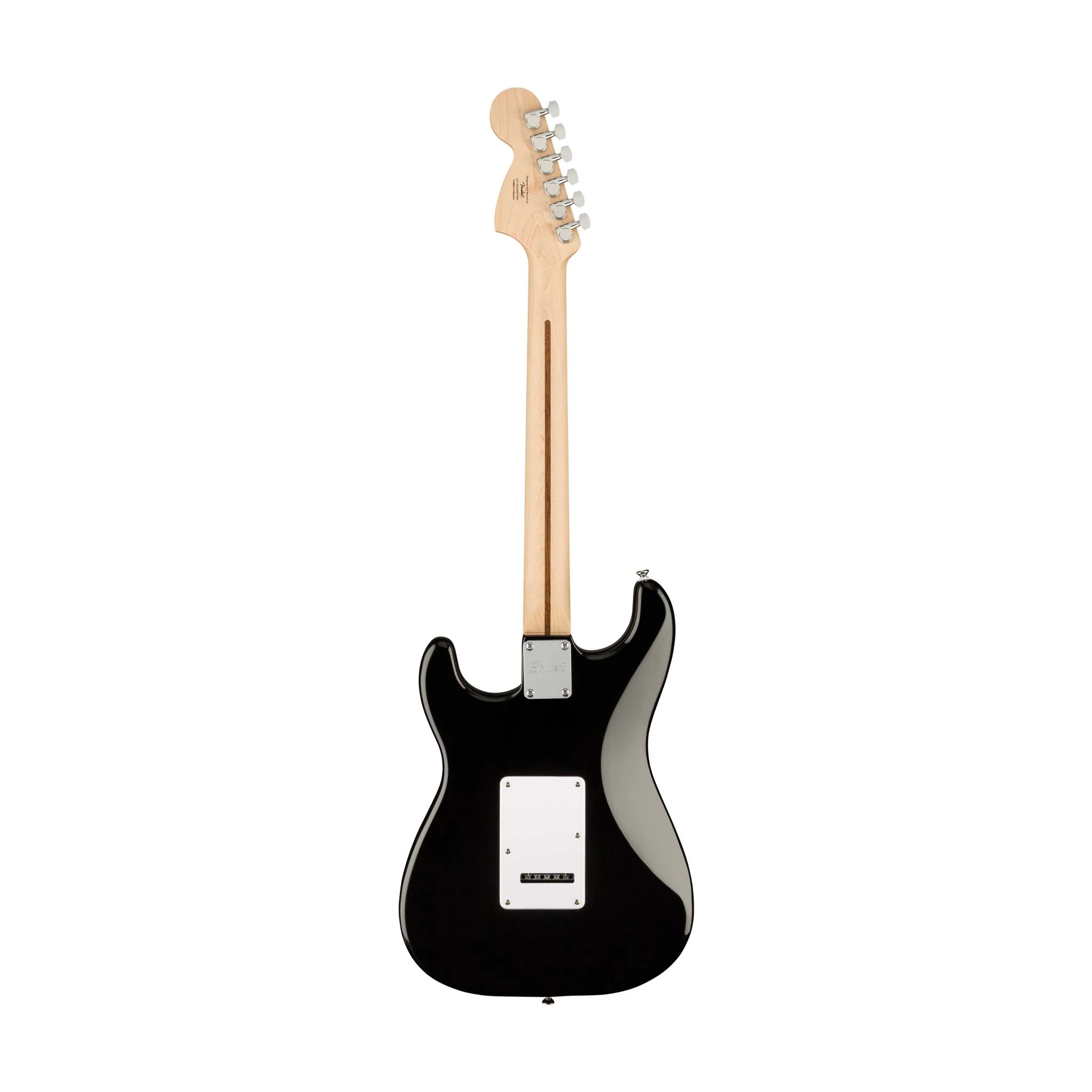 Squier Affinity Series Stratocaster Electric Guitar, Maple FB, Black - Image 2