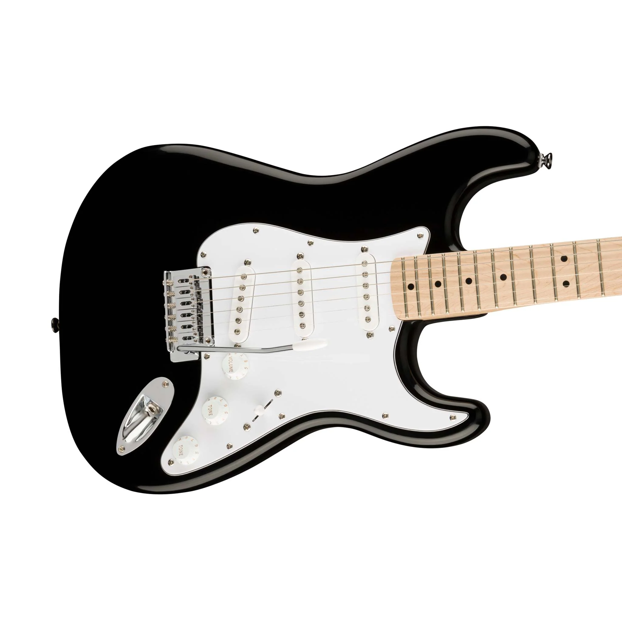 Squier Affinity Series Stratocaster Electric Guitar, Maple FB, Black - Image 5