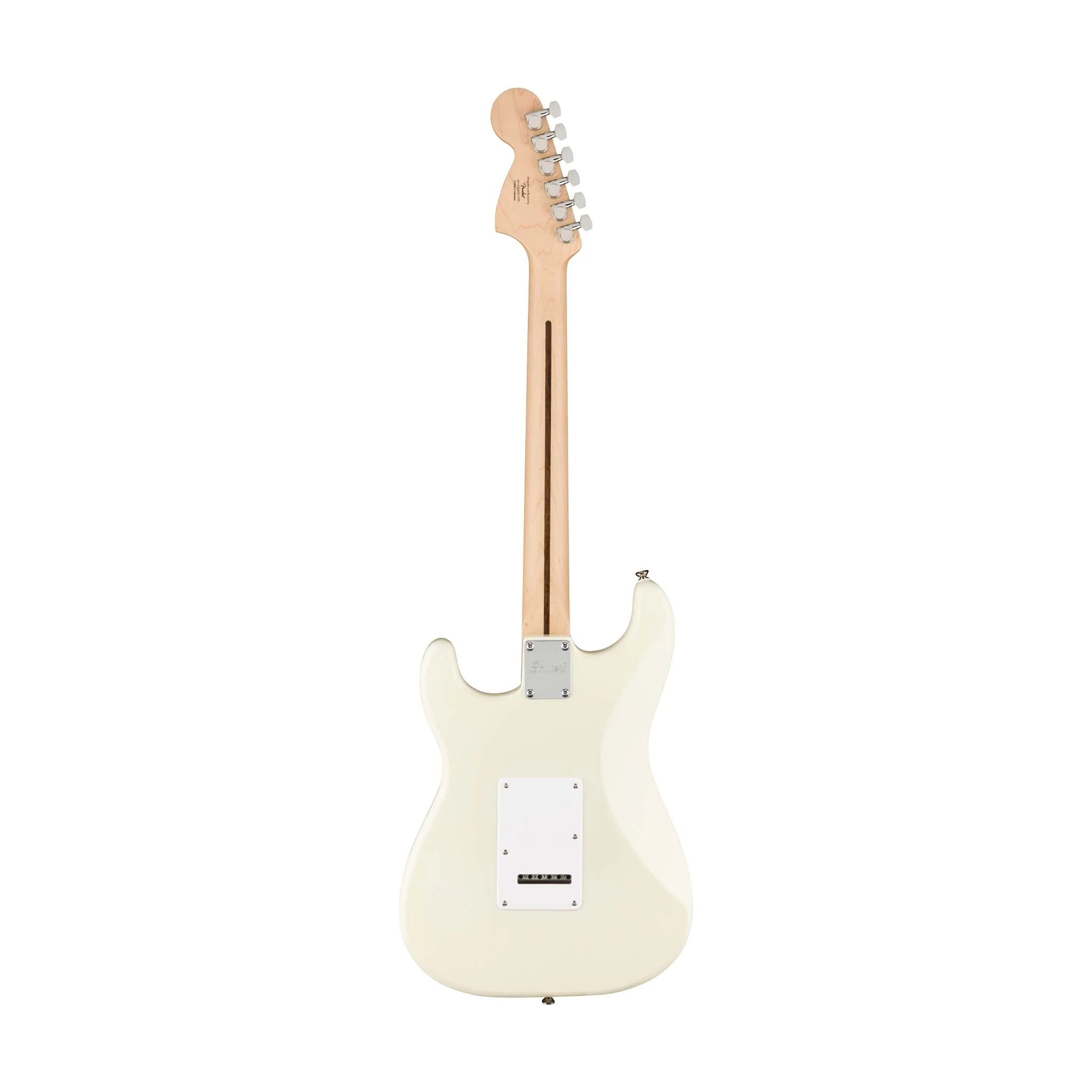 Squier Affinity Series Stratocaster Electric Guitar, Maple FB, Olympic White - Image 2