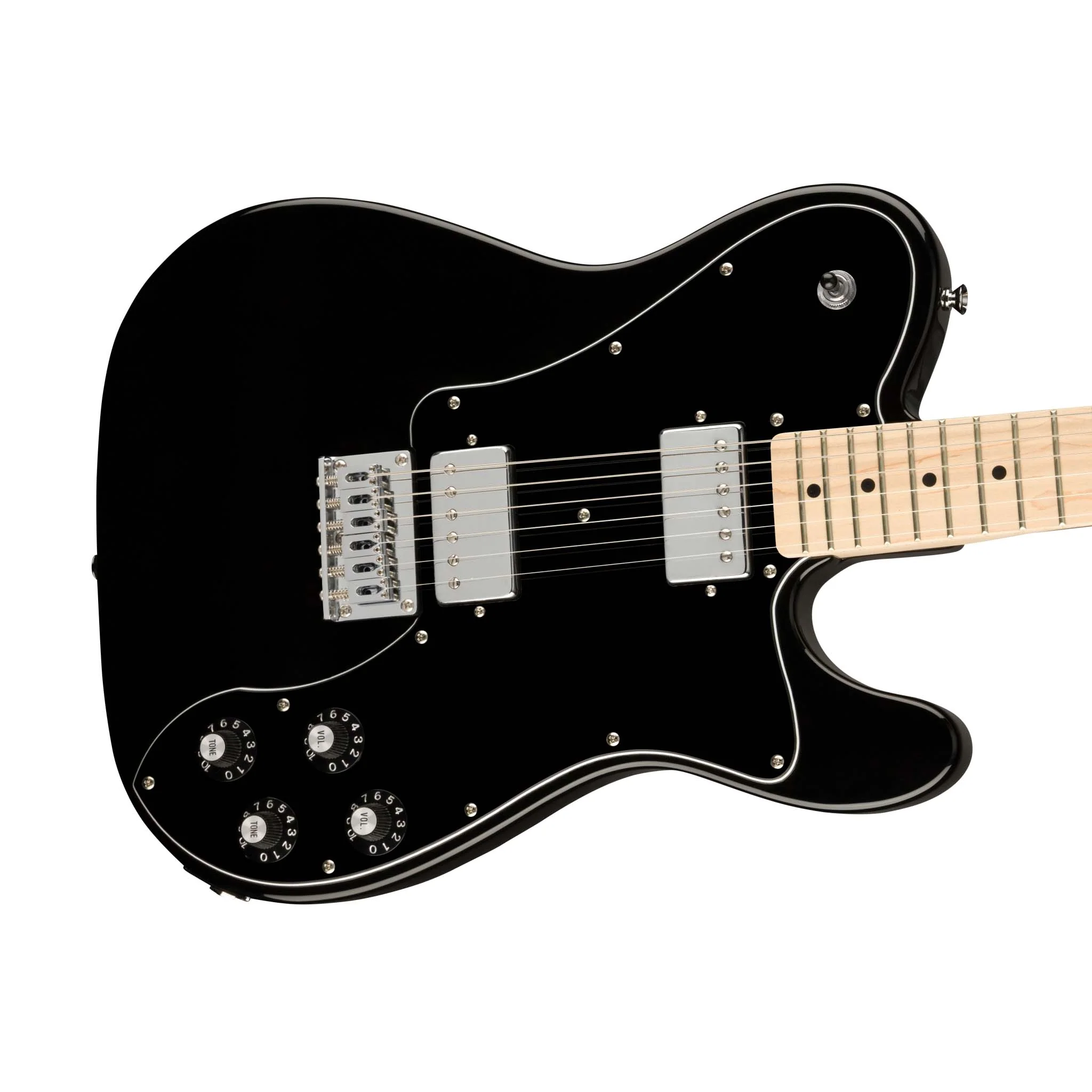 Squier Affinity Series Telecaster Deluxe Electric Guitar, Maple FB, Black - Image 5
