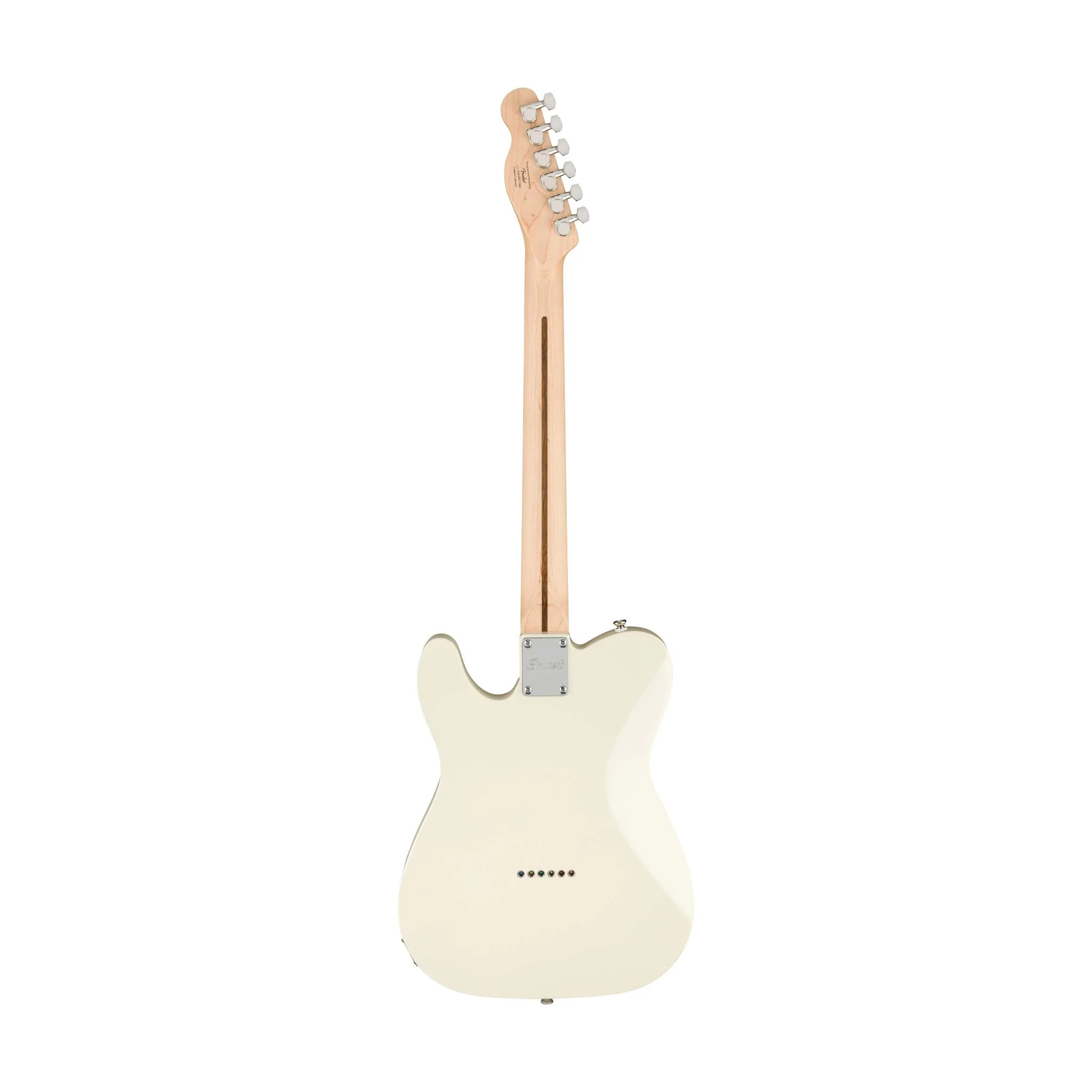 Squier Affinity Series Telecaster Electric Guitar, Laurel FB, Olympic White - Image 2
