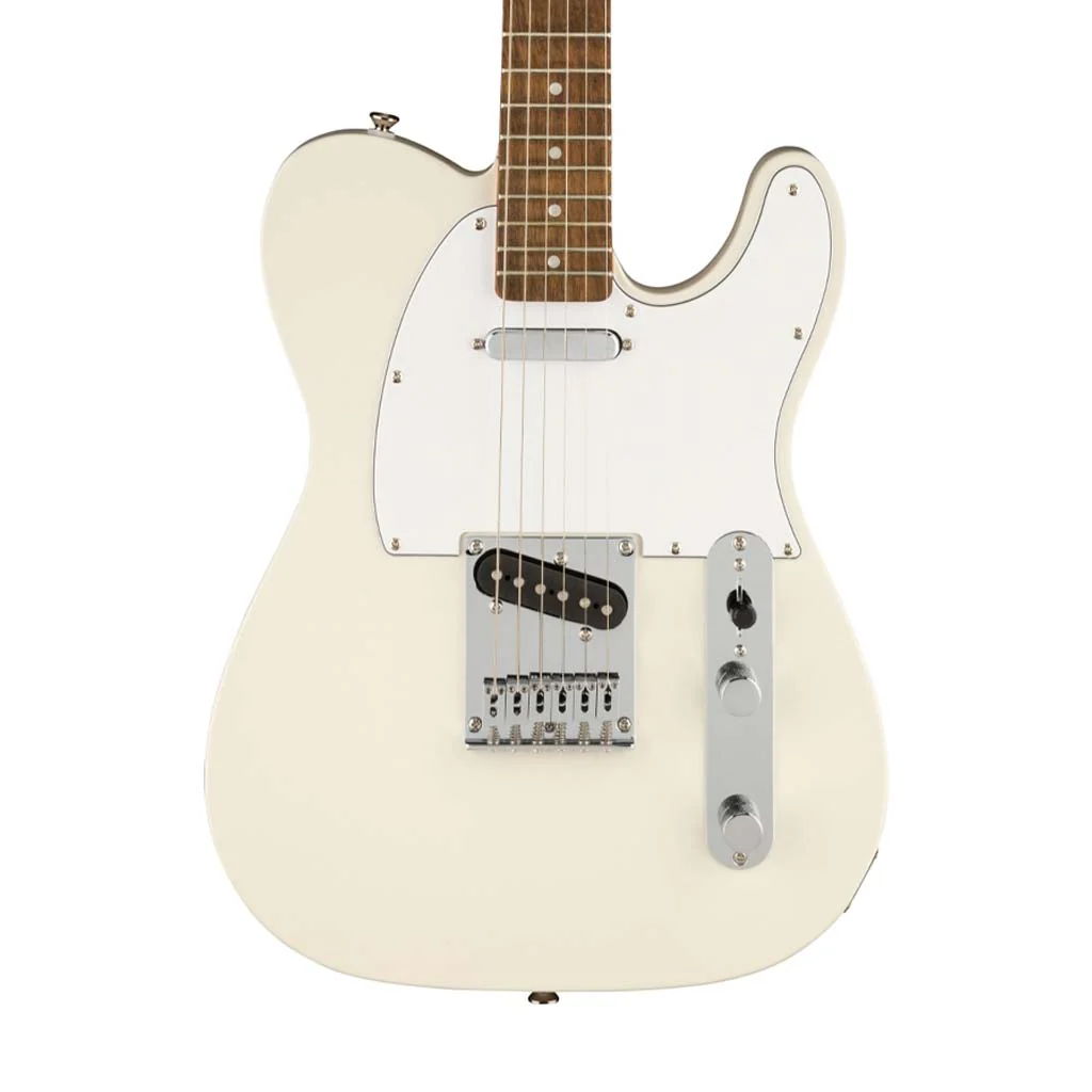 Squier Affinity Series Telecaster Electric Guitar, Laurel FB, Olympic White - Image 3