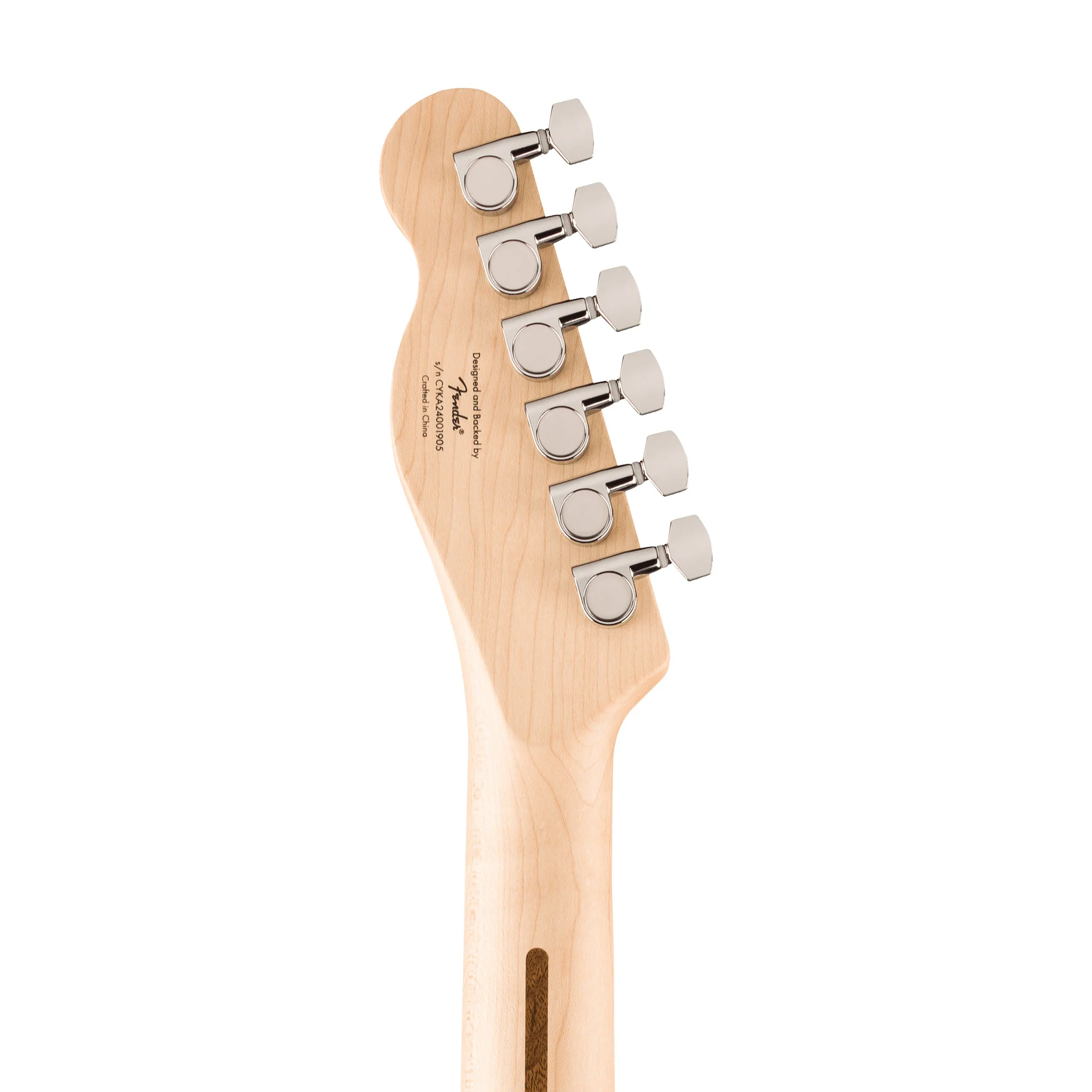 Squier Affinity Series Telecaster Thinline Electric Guitar, Laurel FB, Olympic White - Image 7