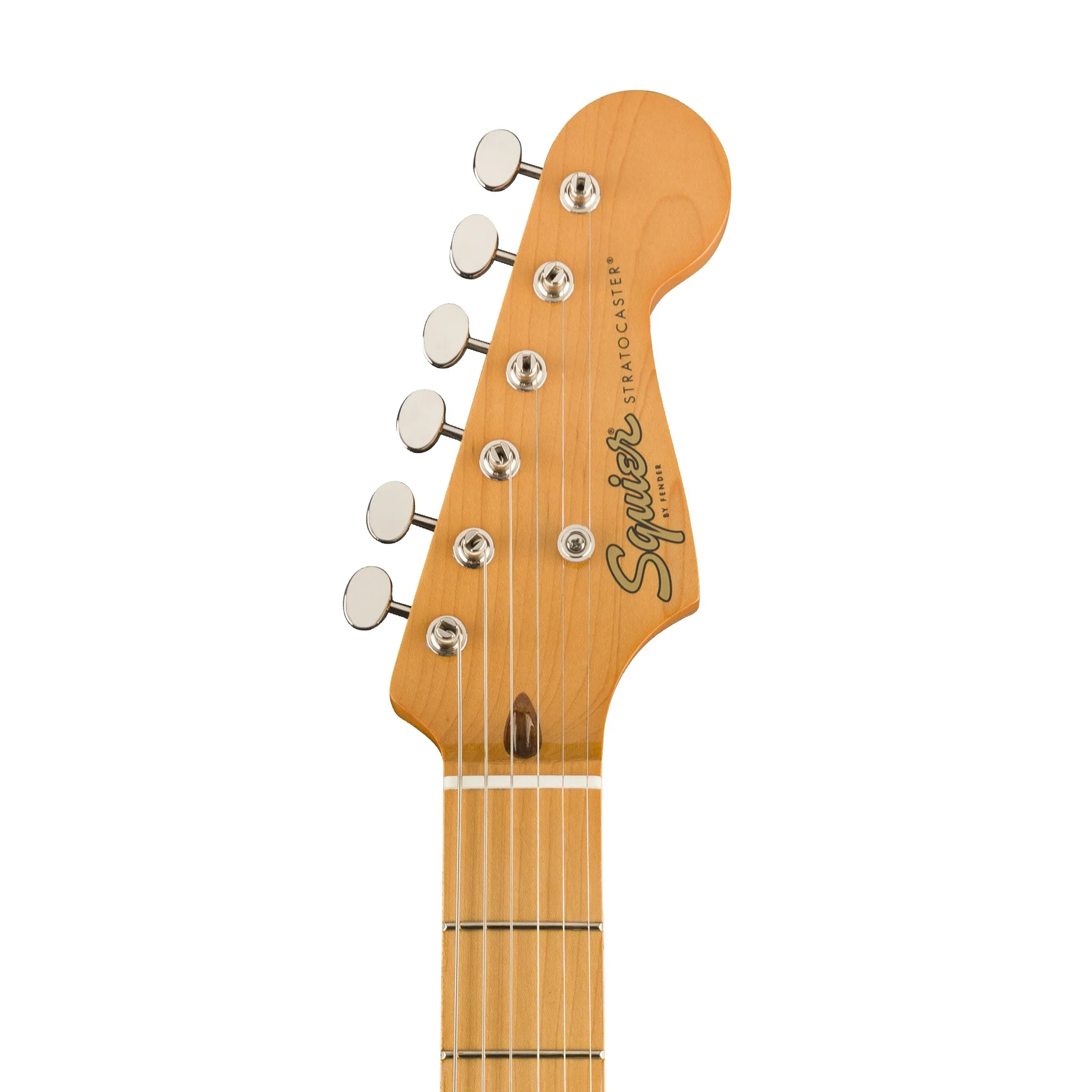Squier Classic Vibe 50s Stratocaster Electric Guitar, Maple FB, White Blonde - Image 4