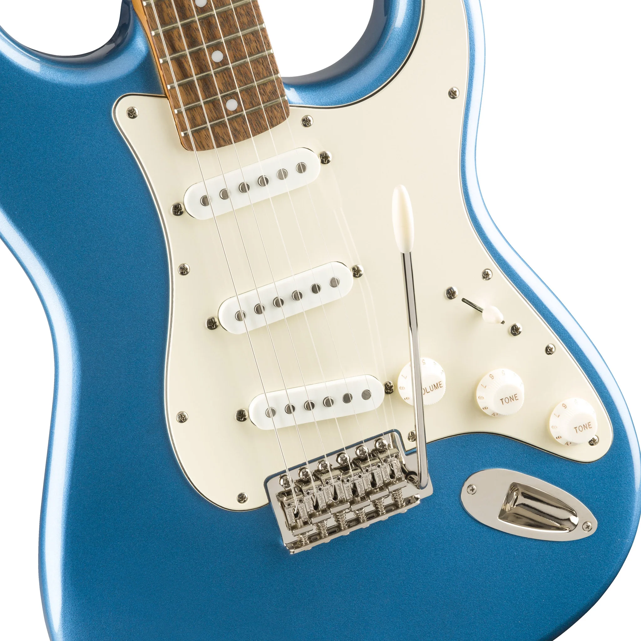 Squier Classic Vibe 60s Stratocaster Electric Guitar, Laurel FB, Lake Placid Blue - Image 4