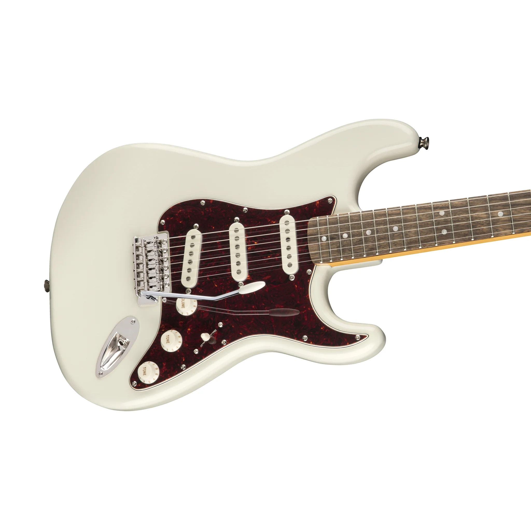 Squier Classic Vibe 70s Stratocaster Electric Guitar, Laurel FB, Olympic White - Image 3