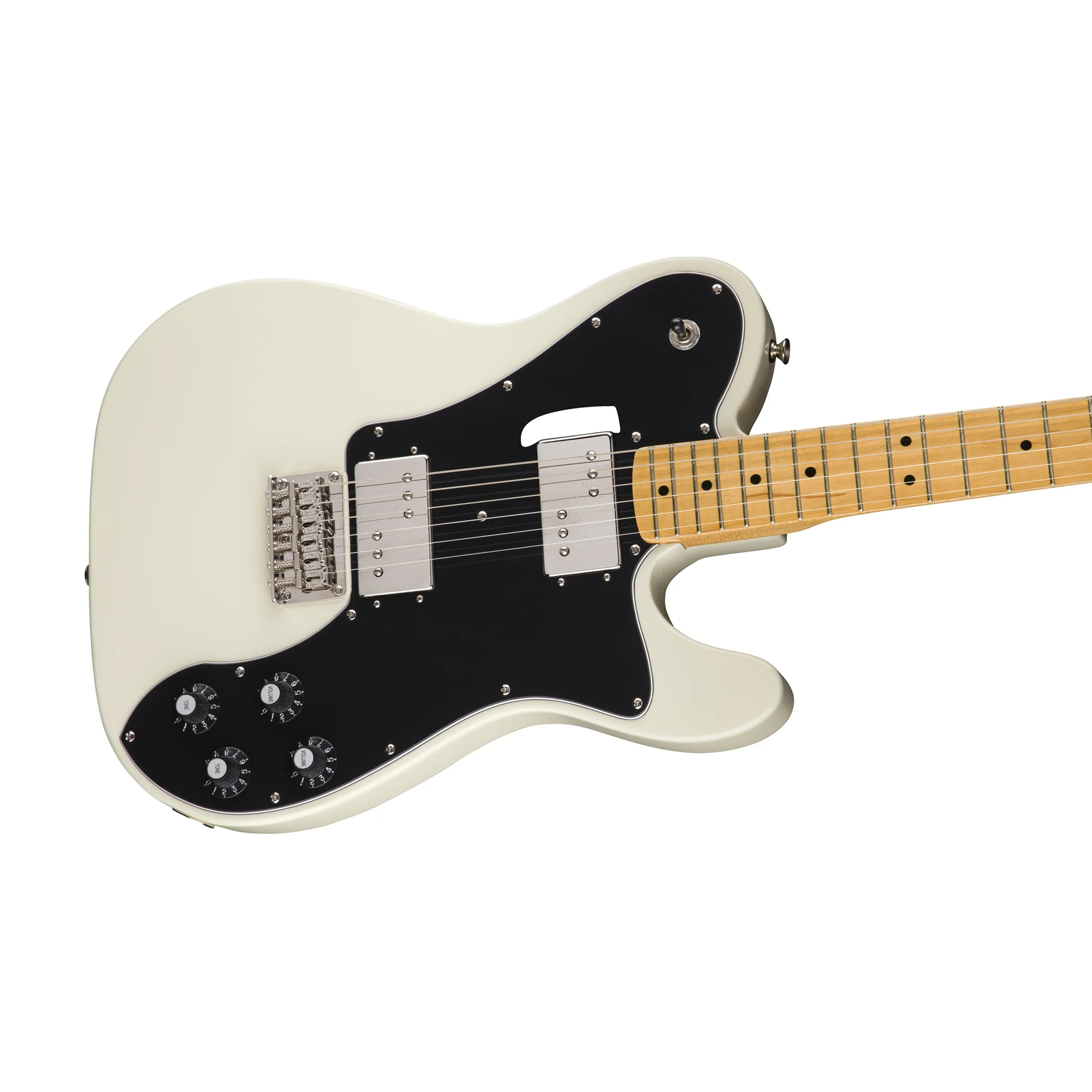 Squier Classic Vibe 70s Telecaster Deluxe Electric Guitar, Maple FB, Olympic White - Image 3