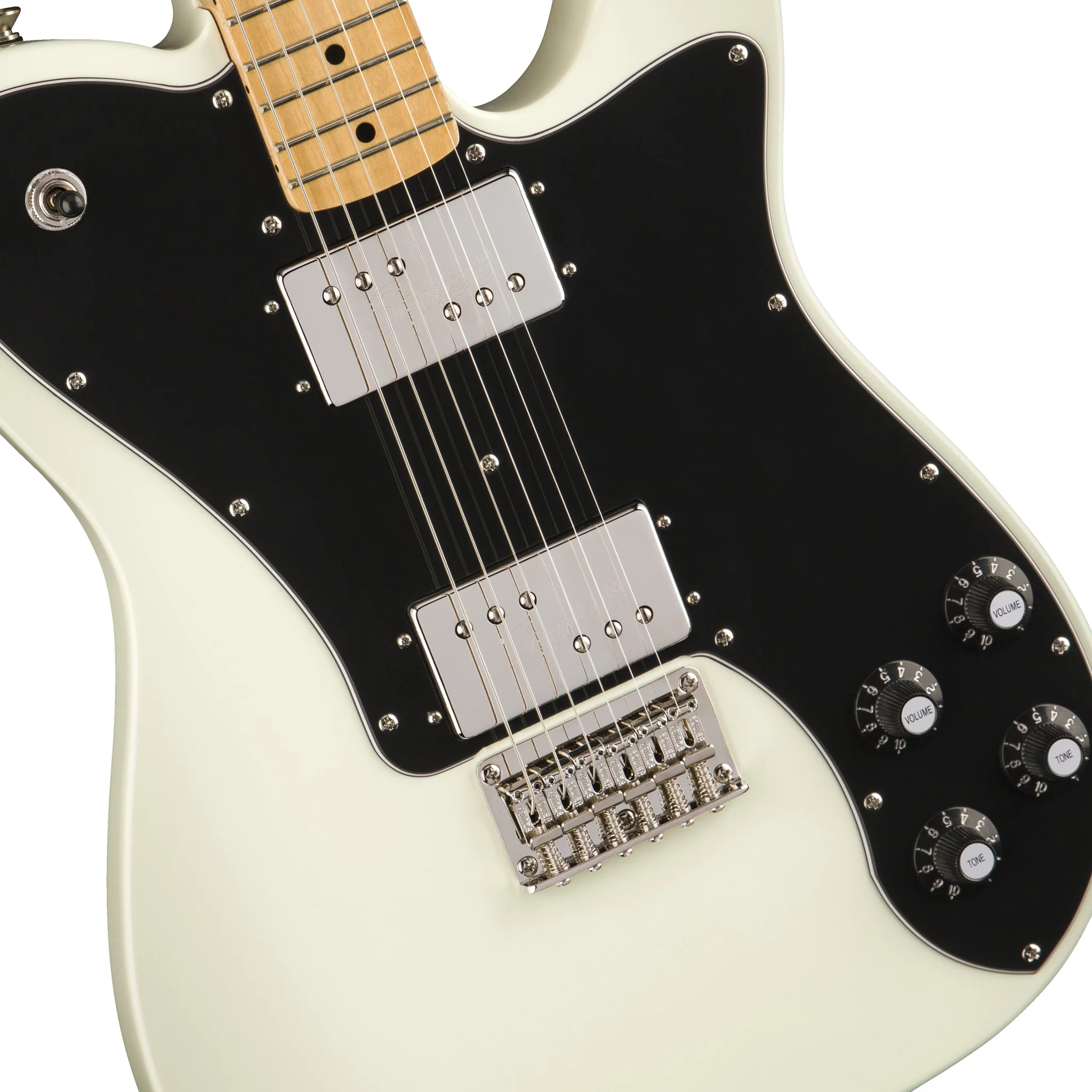 Squier Classic Vibe 70s Telecaster Deluxe Electric Guitar, Maple FB, Olympic White - Image 4