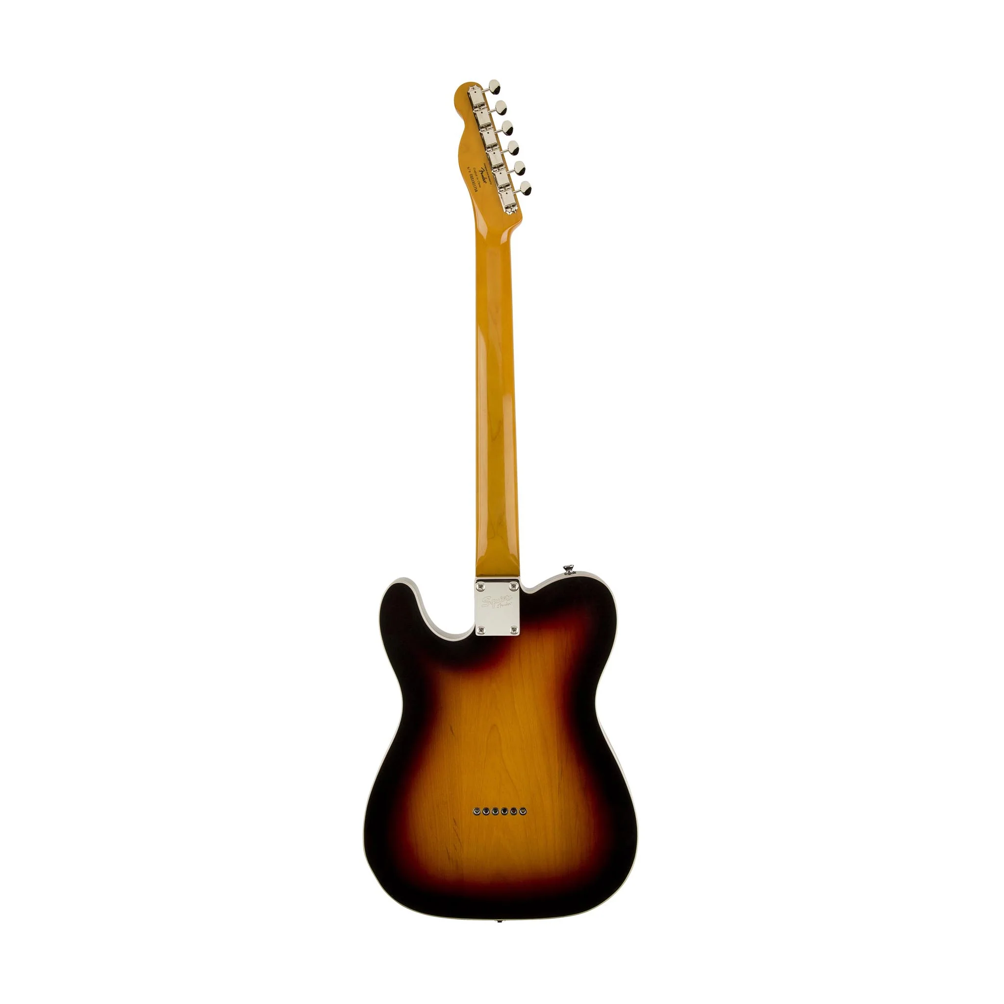Squier Classic Vibe Telecaster Custom Electric Guitar, Laurel FB, 3-Tone Sunburst - Image 2