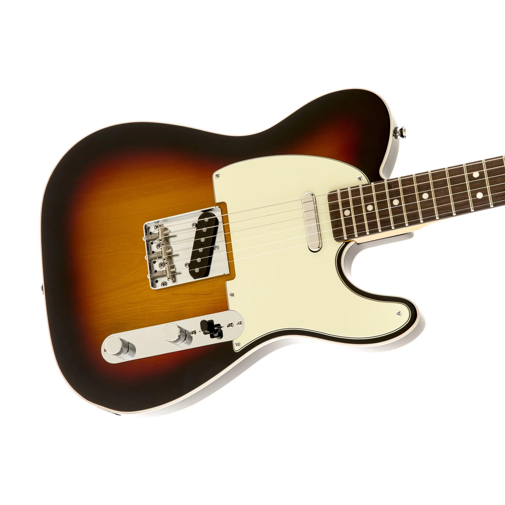 Squier Classic Vibe Telecaster Custom Electric Guitar, Laurel FB, 3-Tone Sunburst - Image 3