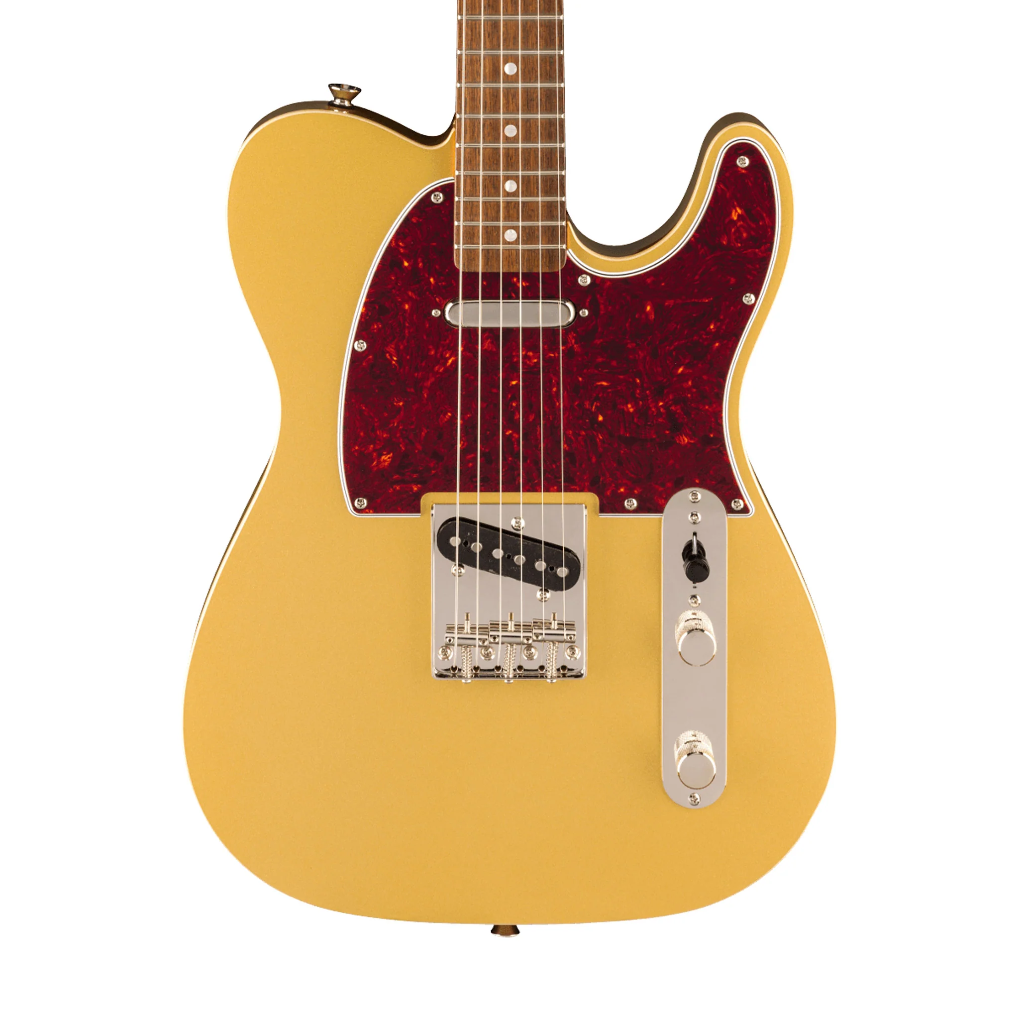 Squier FSR Classic Vibe 60s Custom Telecaster Electric Guitar, Laurel FB, Aztec Gold - Image 3