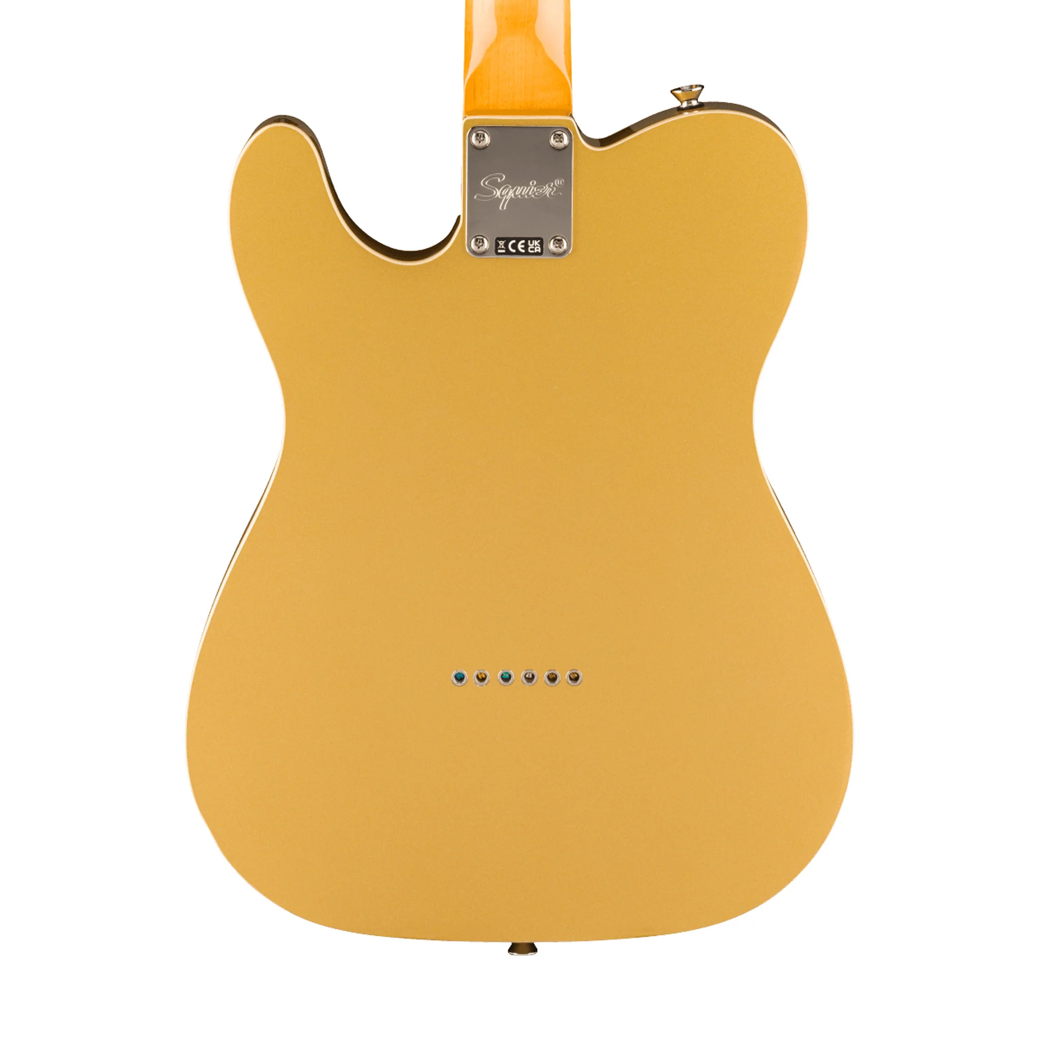 Squier FSR Classic Vibe 60s Custom Telecaster Electric Guitar, Laurel FB, Aztec Gold - Image 4