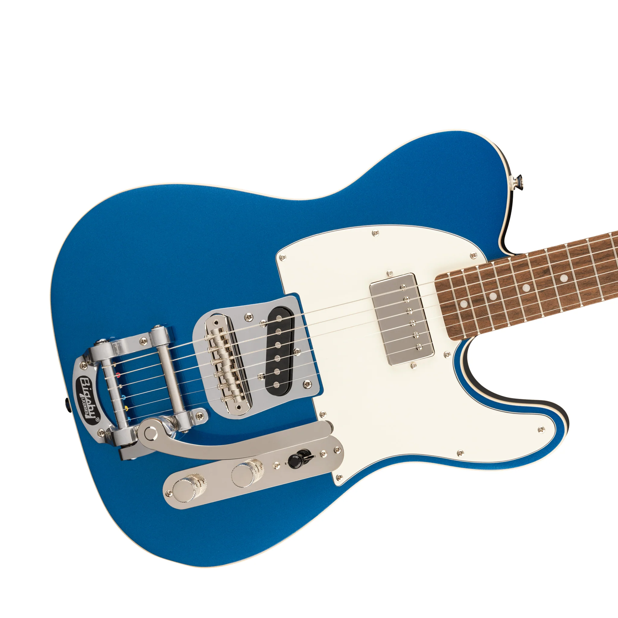 Squier FSR Classic Vibe Custom Telecaster SH Electric Guitar w/Bigsby, Lake Placid Blue - Image 5