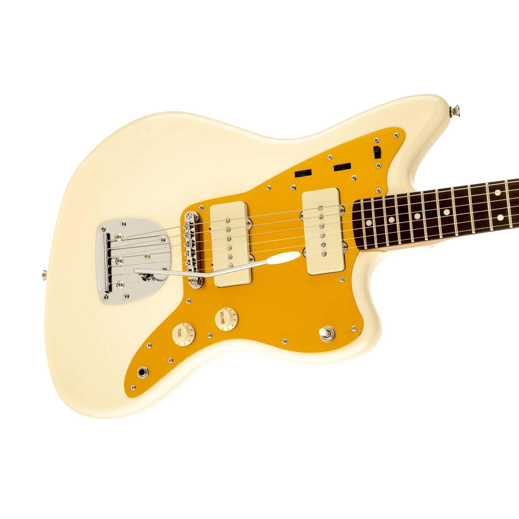Squier J Mascis Signature Jazzmaster Electric Guitar, Laurel FB, Vintage White - Image 3
