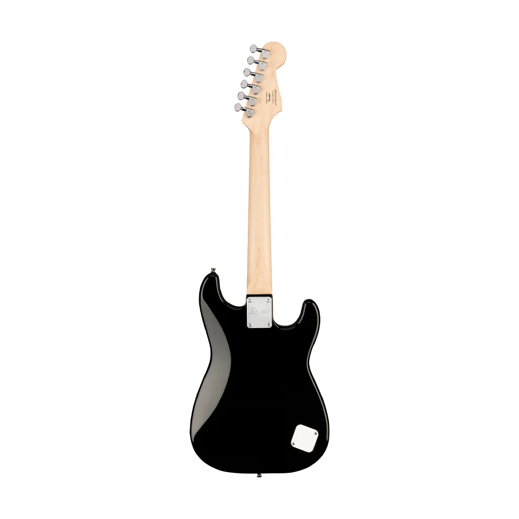Squier Mini Stratocaster Left-Handed Electric Guitar, Laurel FB, Black - Image 2