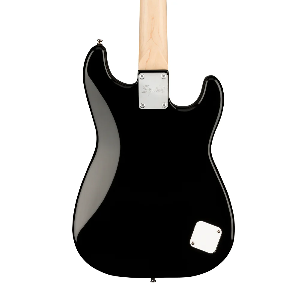 Squier Mini Stratocaster Left-Handed Electric Guitar, Laurel FB, Black - Image 4