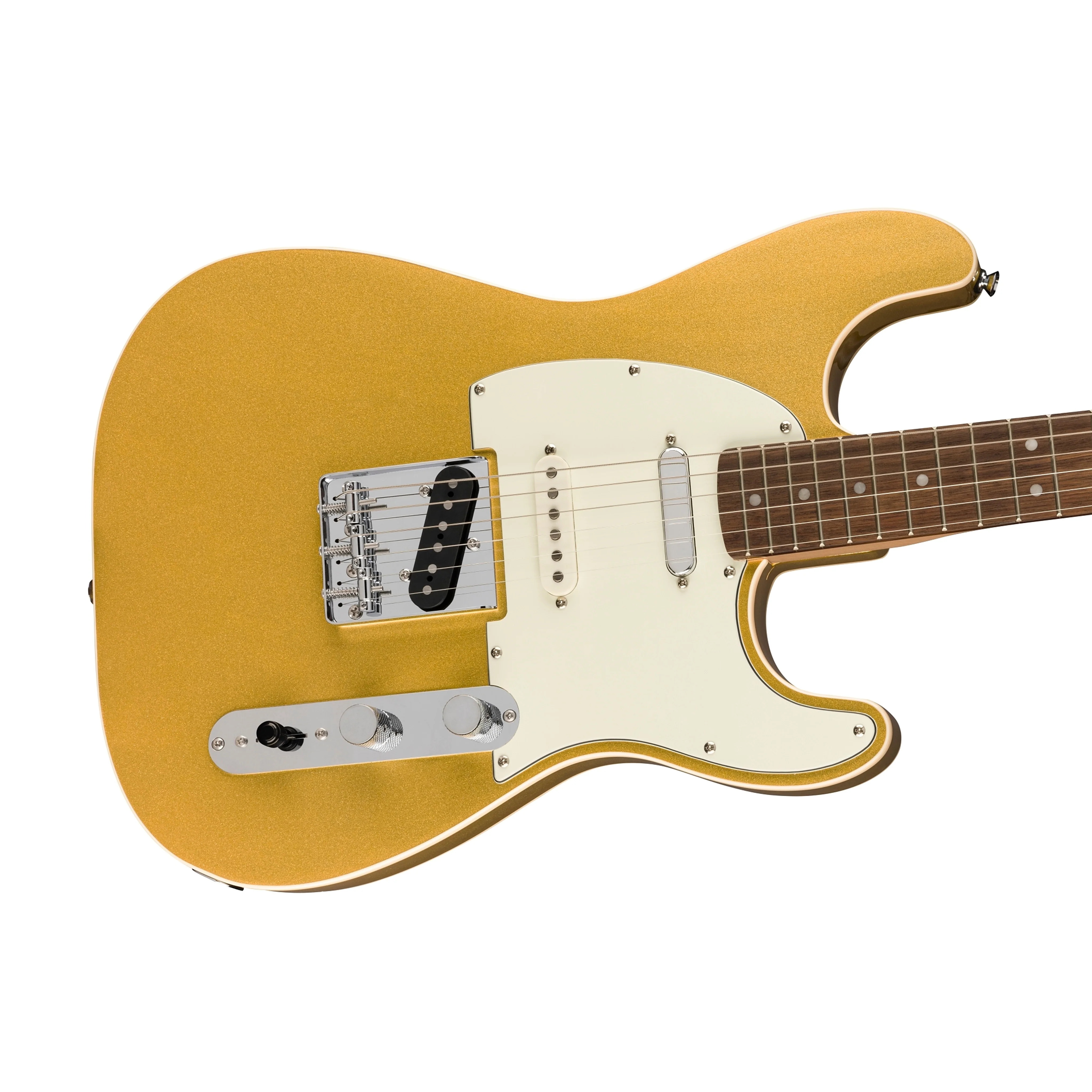 Squier Paranormal Custom Nashville Stratocaster Electric Guitar, Laurel FB, Aztec Gold - Image 5