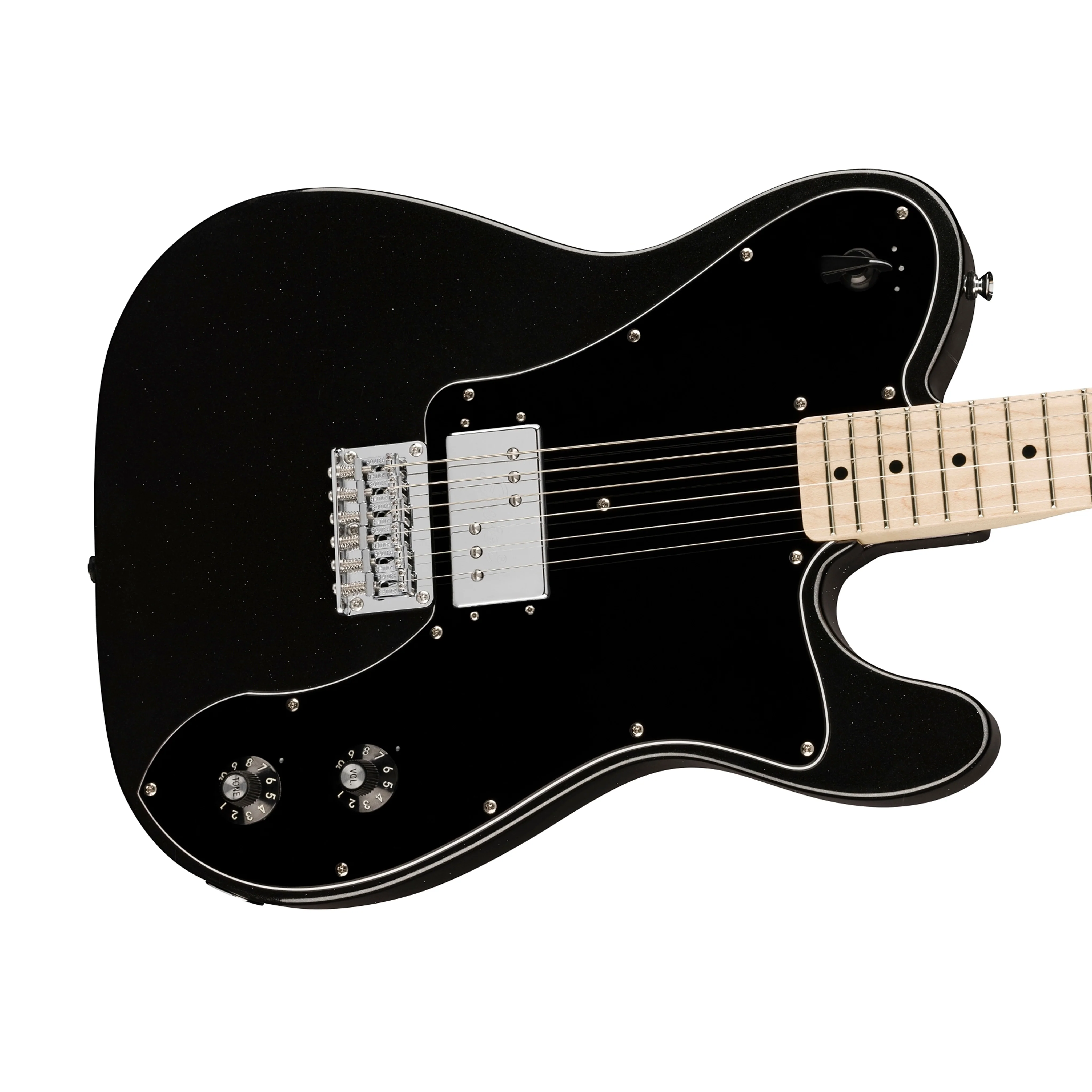 Squier Paranormal Esquire Deluxe Electric Guitar, Maple FB, Metallic Black - Image 5