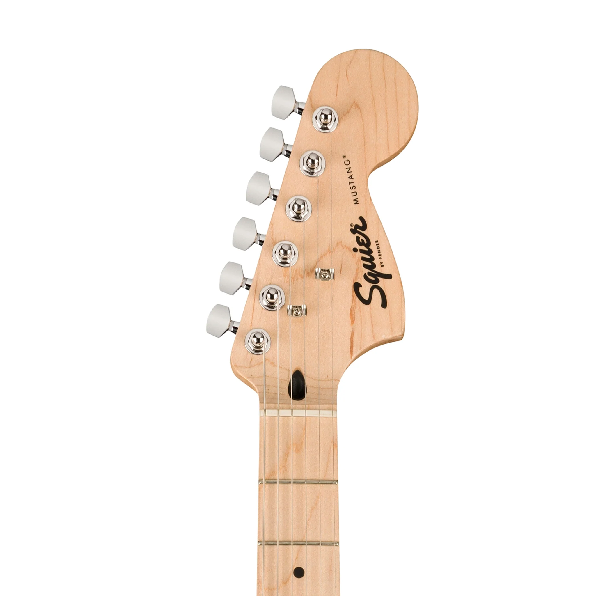 Squier Sonic Mustang Electric Guitar w/White Pickguard, Maple FB, 2-Color Sunburst - Image 6