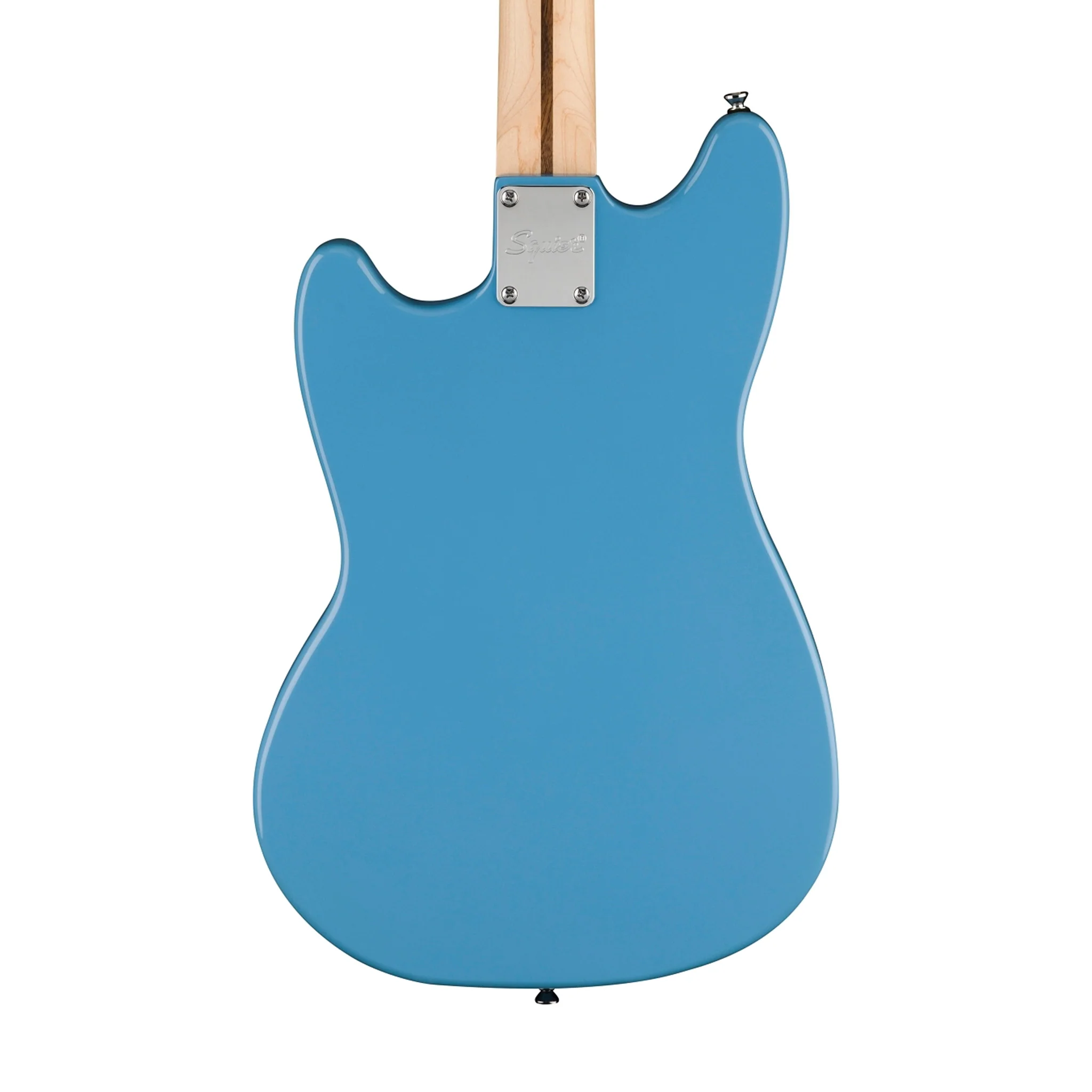 Squier Sonic Mustang HH Electric Guitar w/Black Pickguard, Laurel FB, California Blue - Image 4