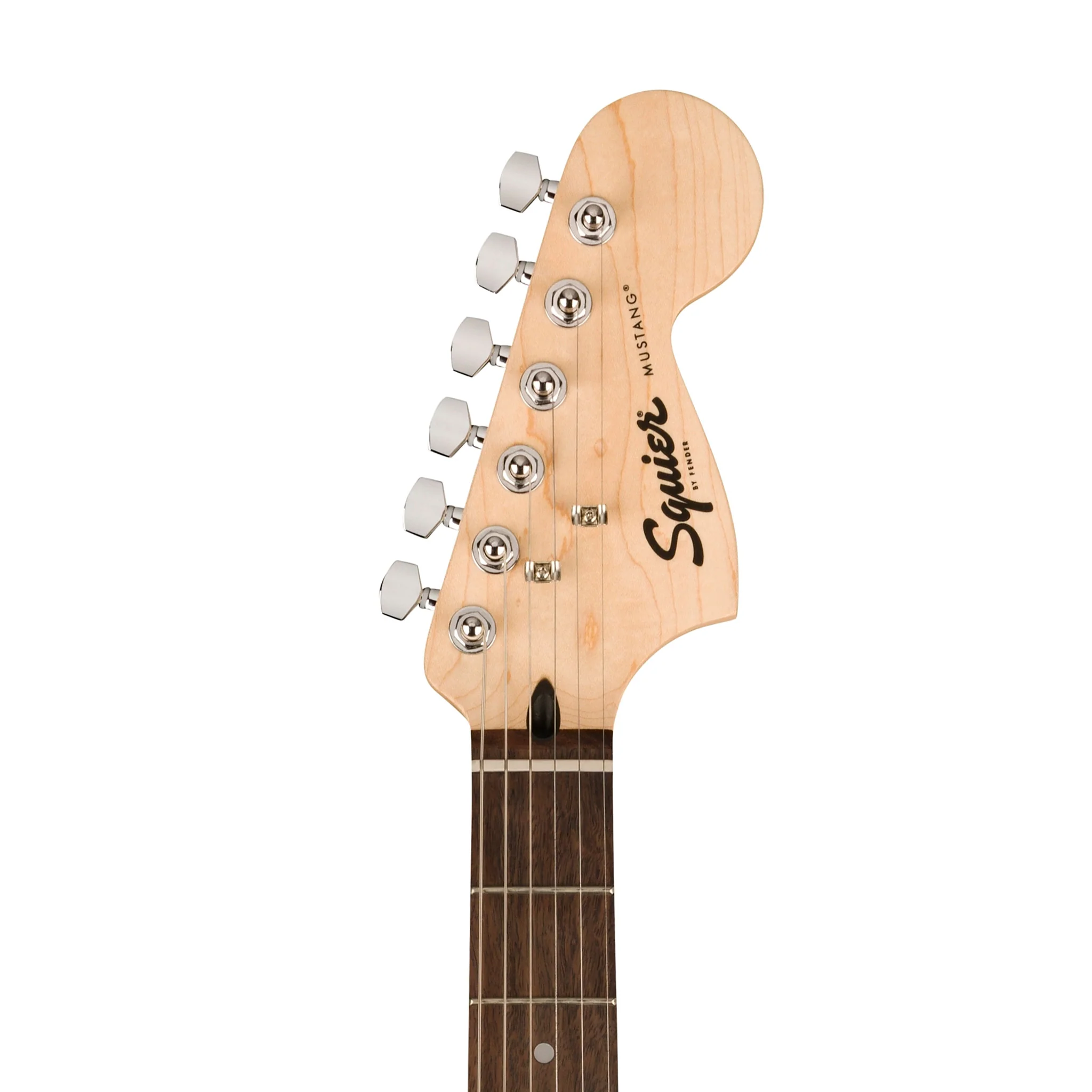 Squier Sonic Mustang HH Electric Guitar w/Black Pickguard, Laurel FB, California Blue - Image 6