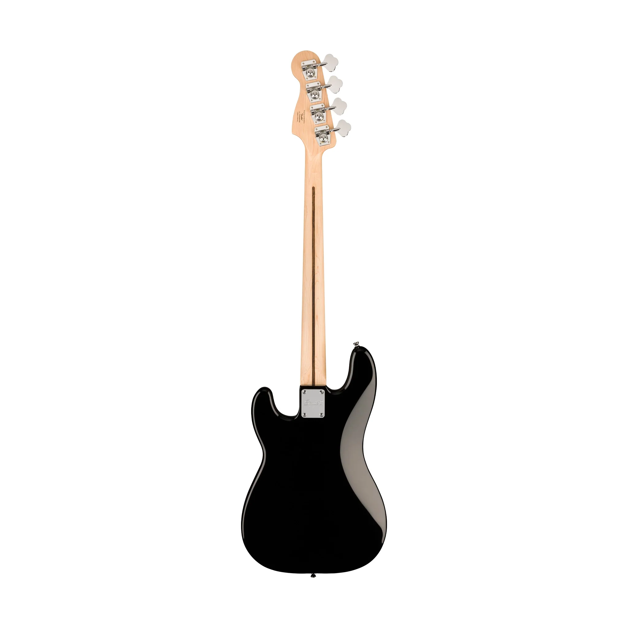 Squier Sonic Precision Bass Guitar w/White Pickguard, Laurel FB, Black - Image 2