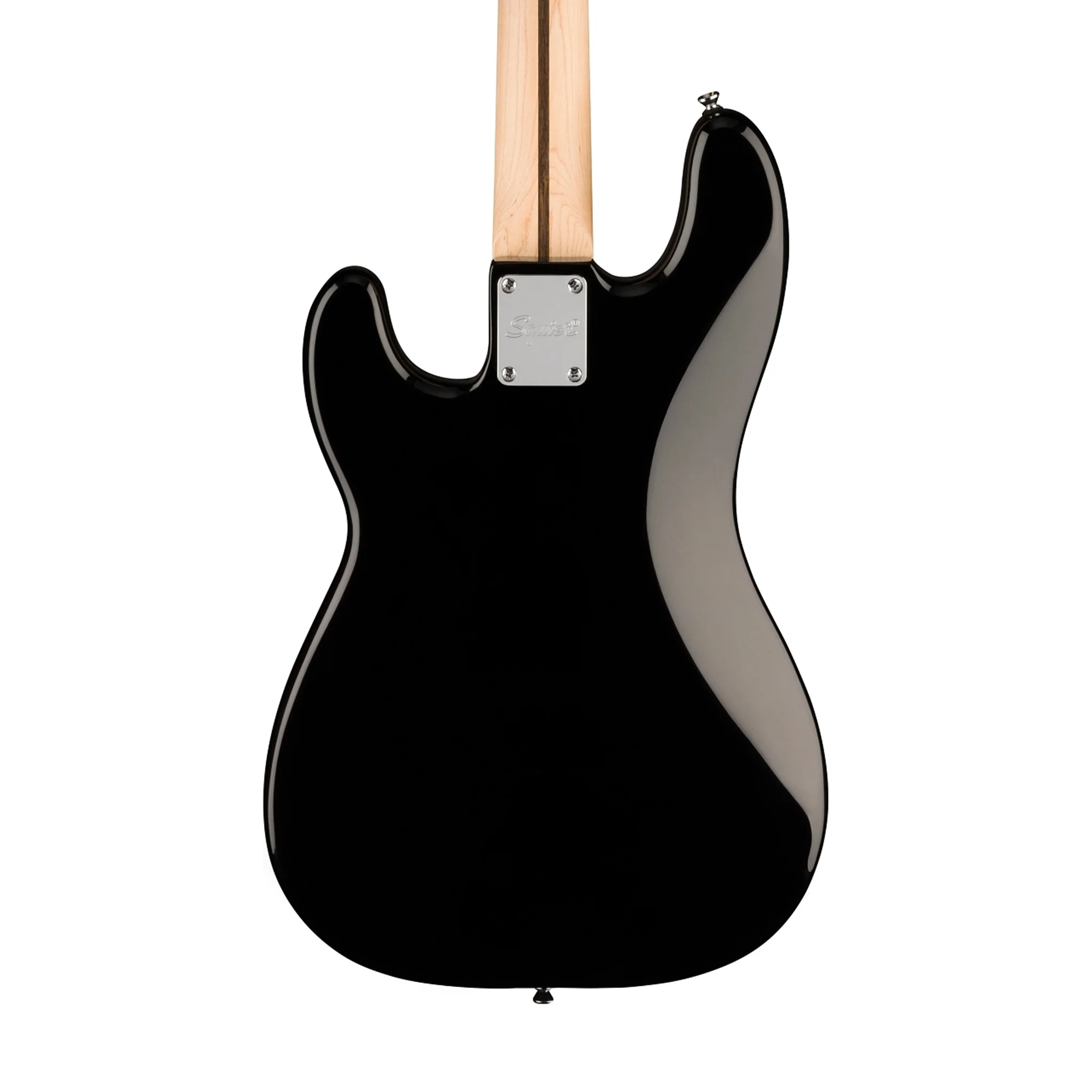 Squier Sonic Precision Bass Guitar w/White Pickguard, Laurel FB, Black - Image 4