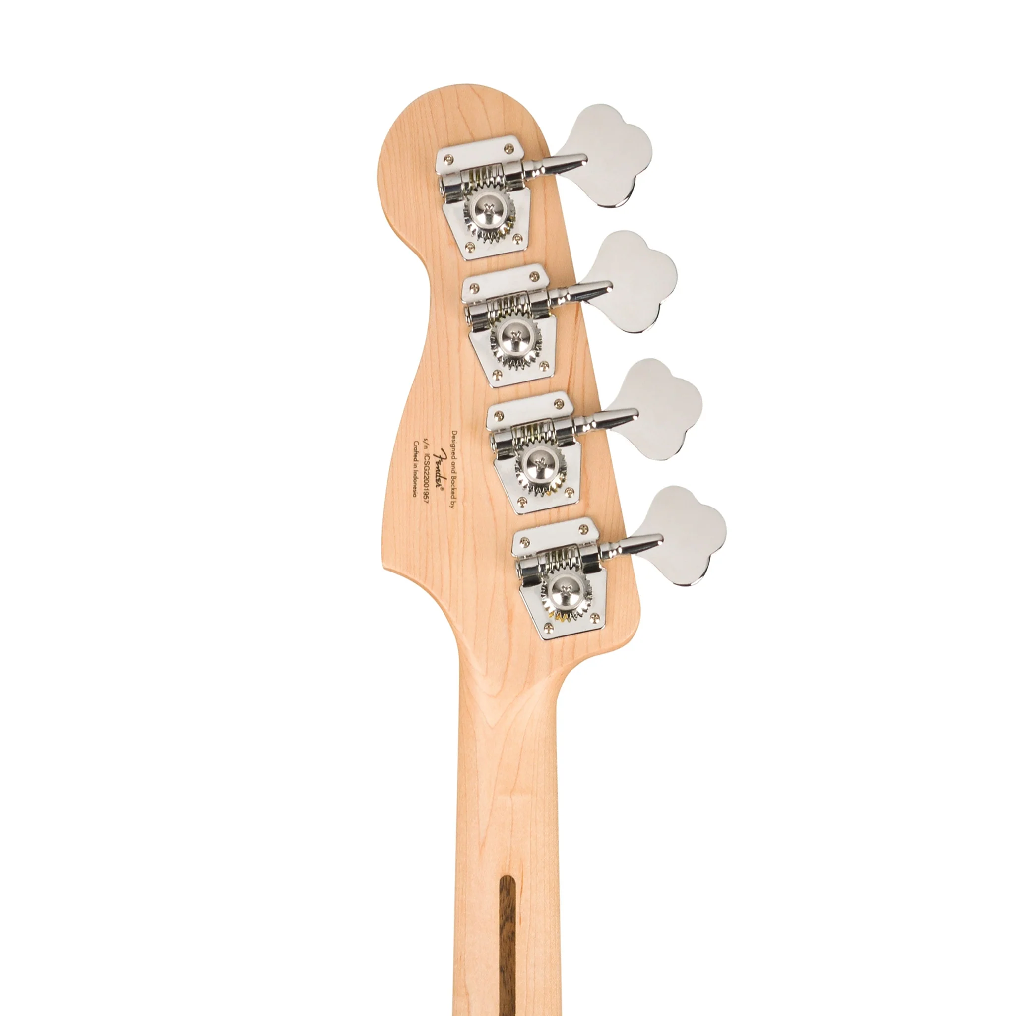 Squier Sonic Precision Bass Guitar w/White Pickguard, Laurel FB, Black - Image 7