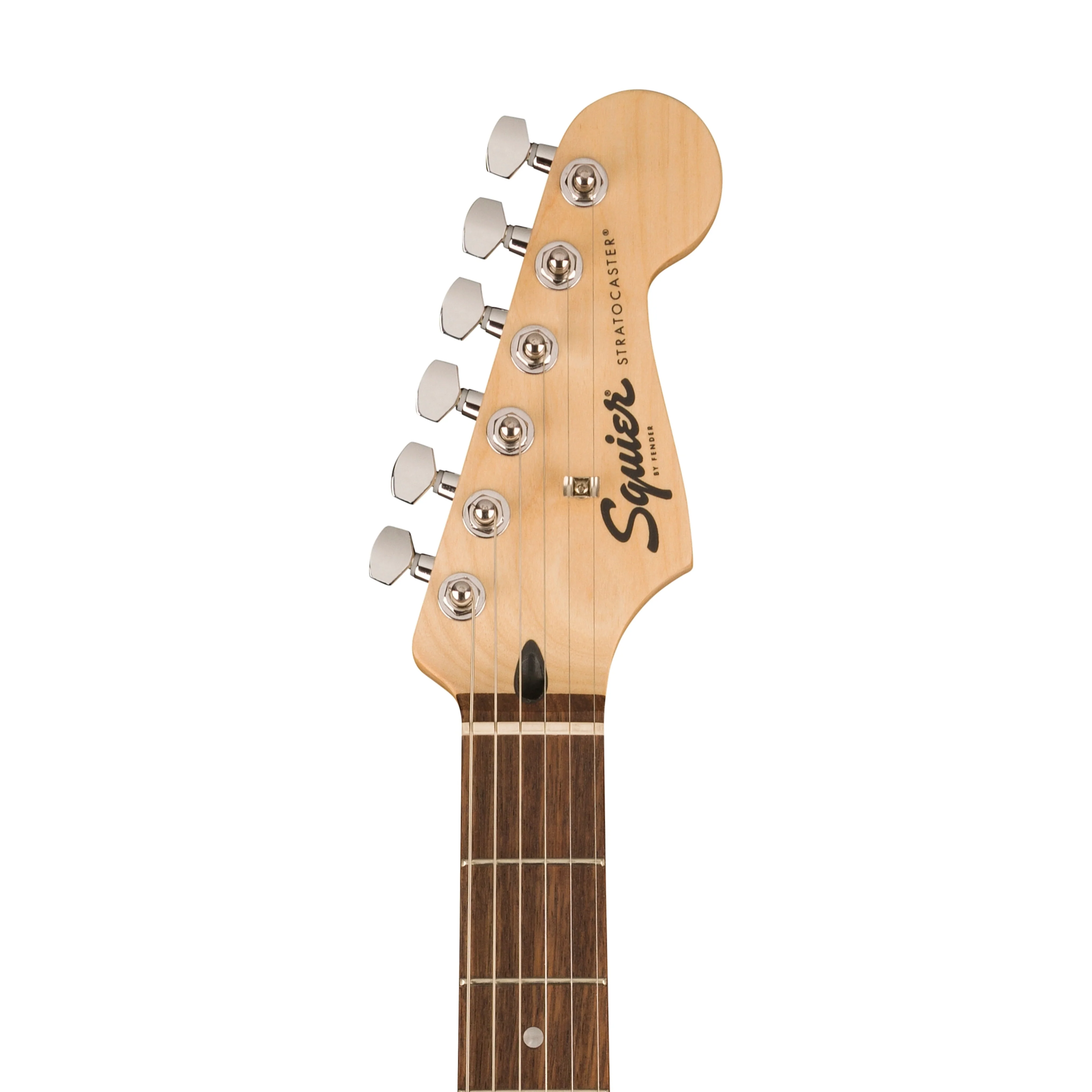 Squier Sonic Stratocaster Electric Guitar w/Black Pickguard, Laurel FB, California Blue - Image 4