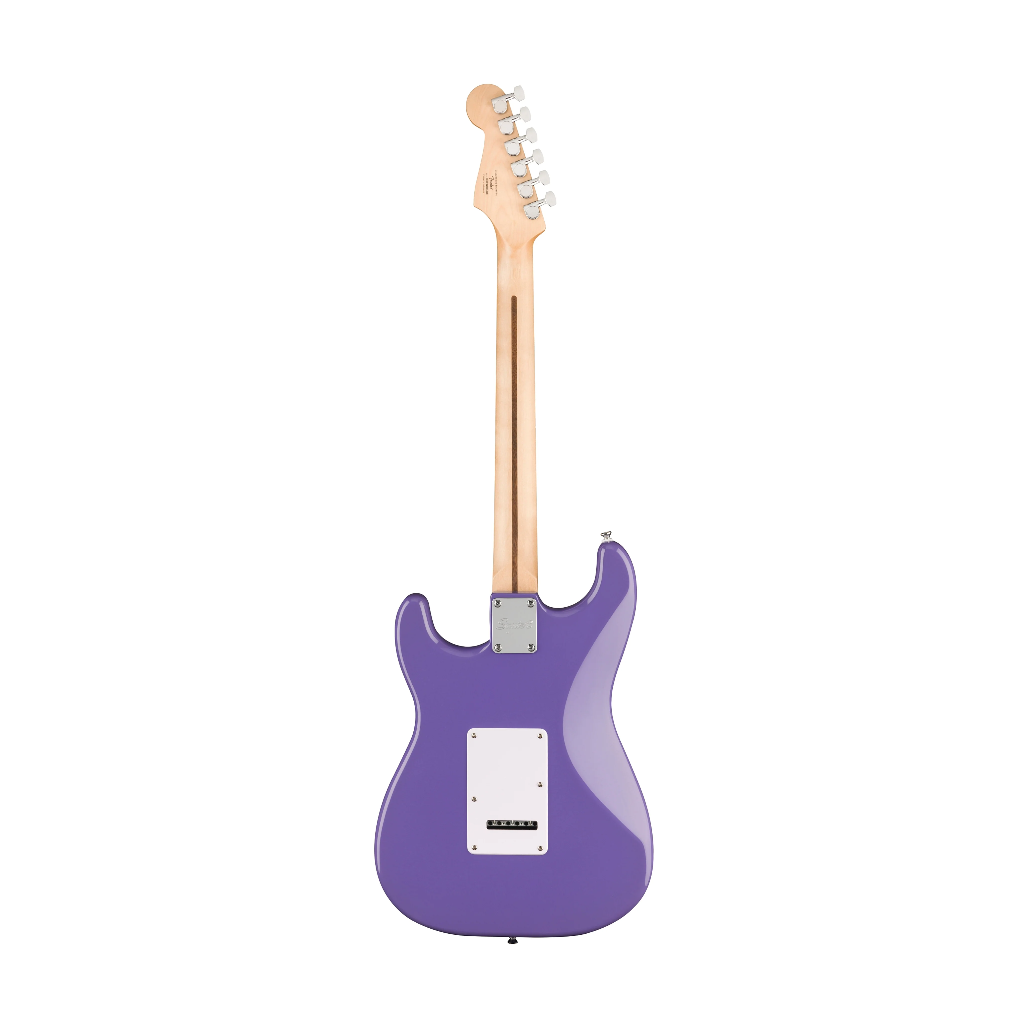 Squier Sonic Stratocaster Electric Guitar w/White Pickguard, Laurel FB, Ultraviolet - Image 2