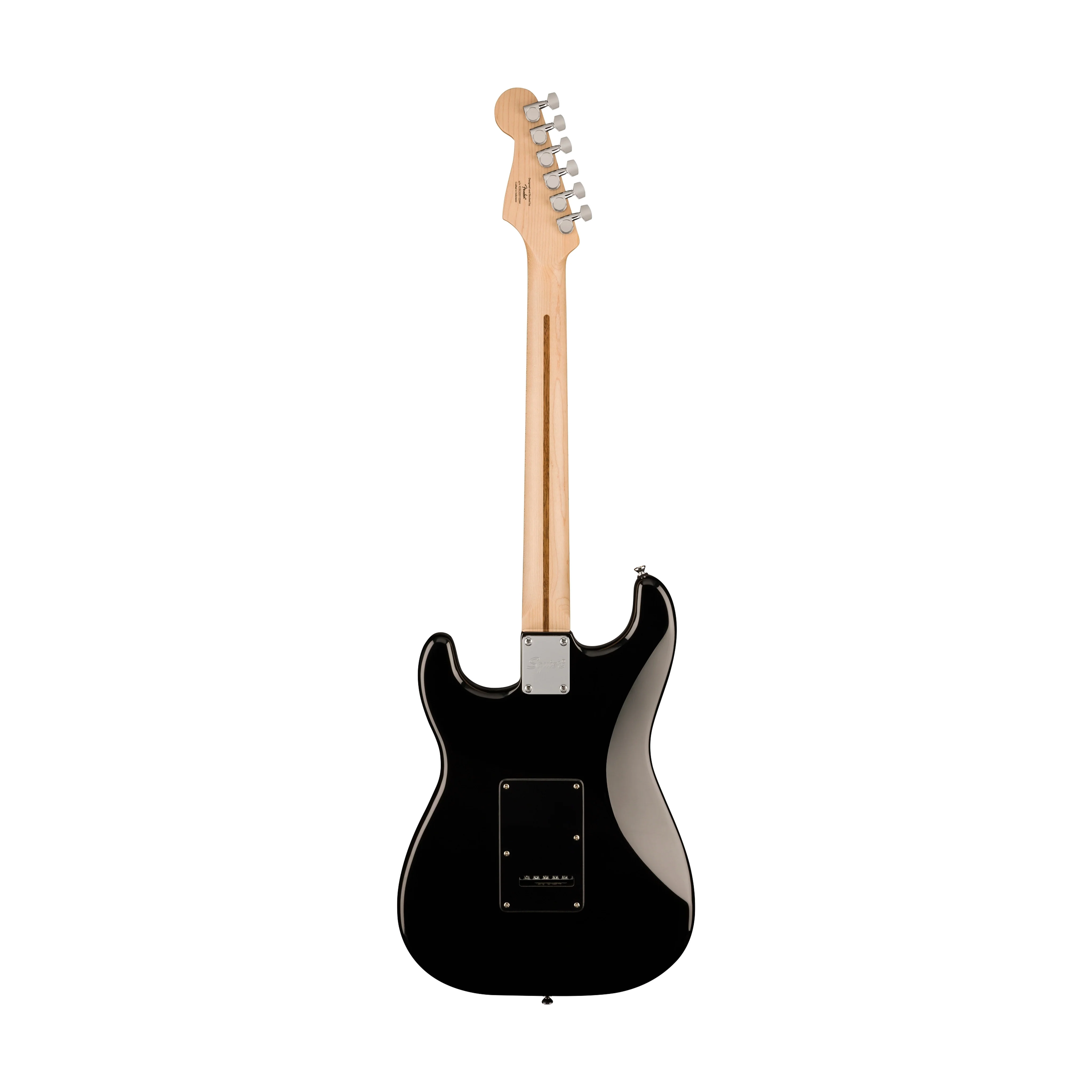 Squier Sonic Stratocaster HSS Electric Guitar w/Black Pickguard, Maple FB, Black - Image 2